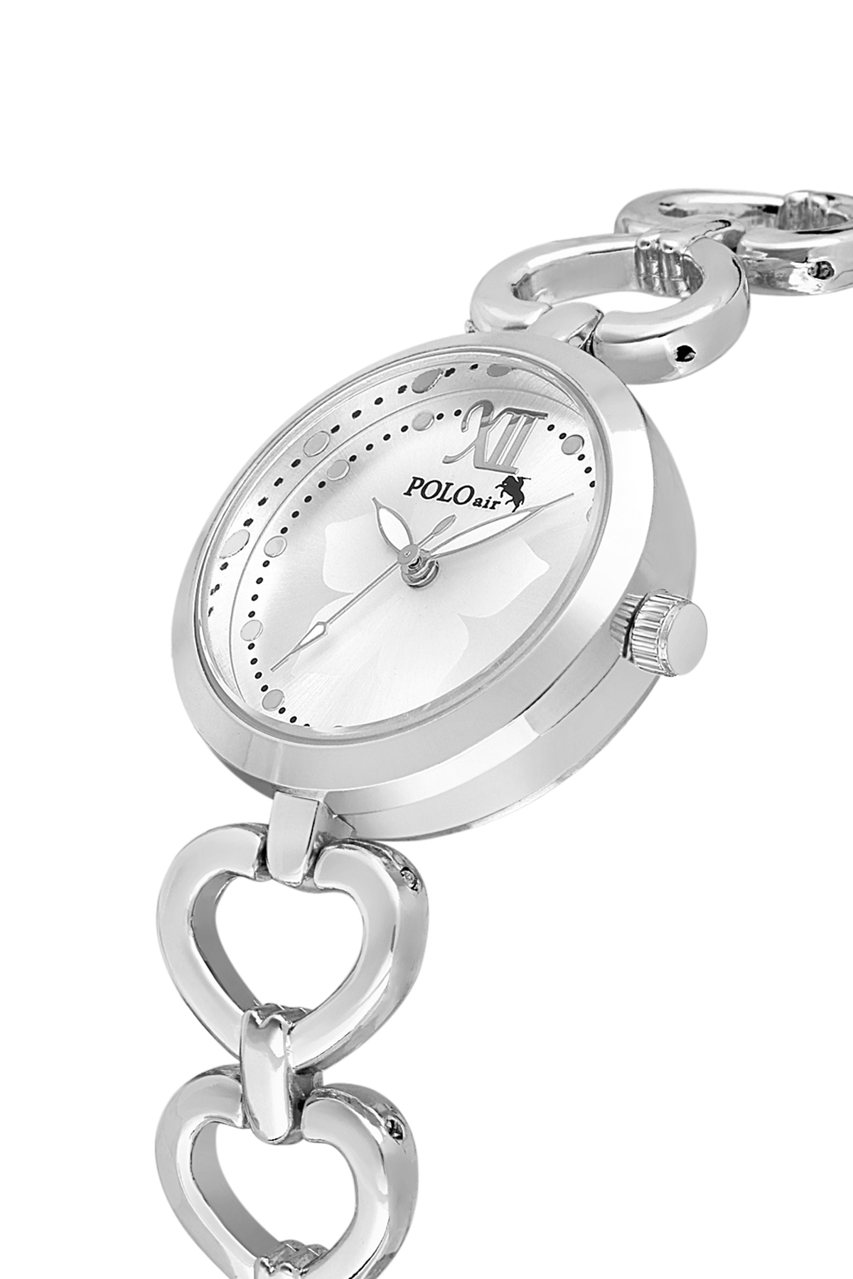 Kalp Detaylı Kadın Kol Saati Smile Figürlü Özel Notlu Cam Dilek Şişe Seti Gümüş Renk St-2187S2 Gümüş St-2187S2