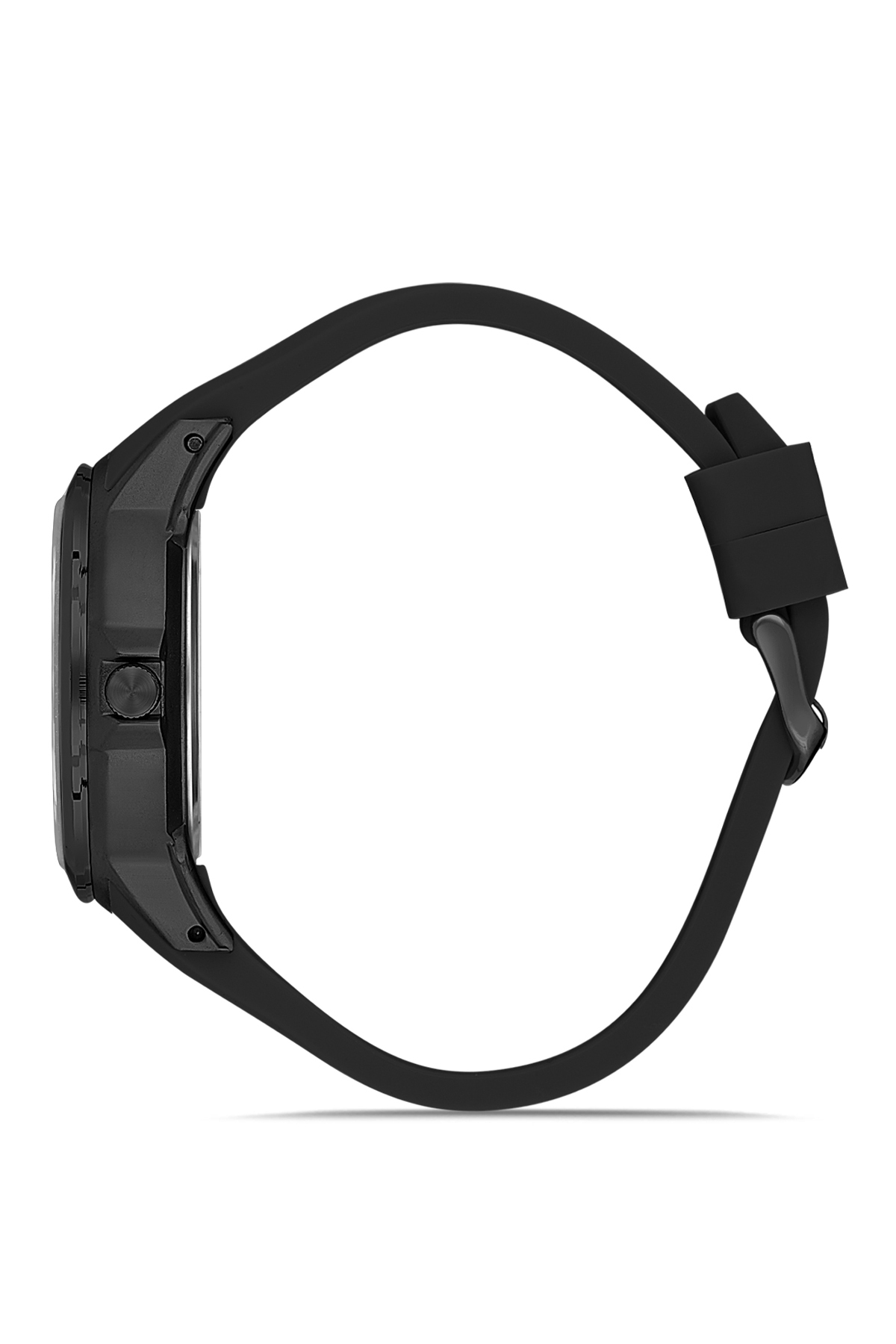 Kauçuk Kordon Erkek Kol Saati Ve Parfüm Hediyelik Kutusunda Set Siyah Kırmızı Renk St-5001E1 Siyah St-5001E1