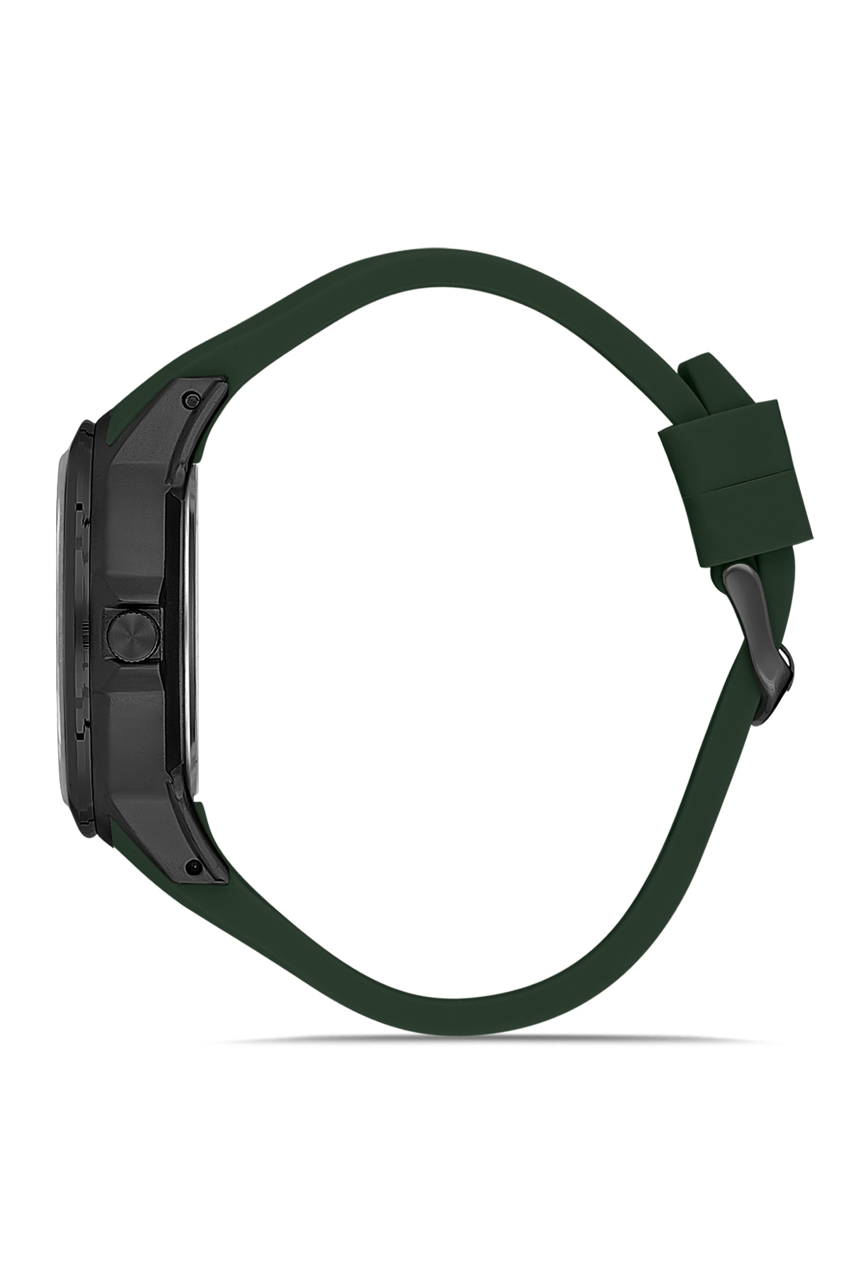 Kauçuk Kordon Erkek Kol Saati Ve Parfüm Hediyelik Kutusunda Set Siyah Yeşil Renk St-5001E3 Yeşil St-5001E3