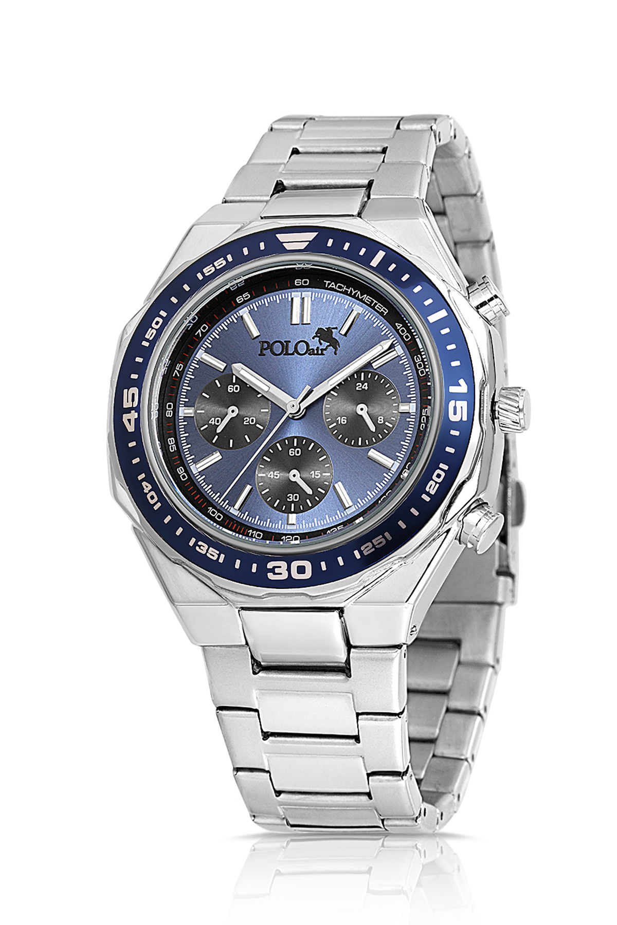 Klasik Erkek Kol Saati Ve 55Ml Parfüm Hediyelik Kutusunda Set Gümüş Lacivert Renk St-5008E2 Lacivert-Gümüş St-5008E2