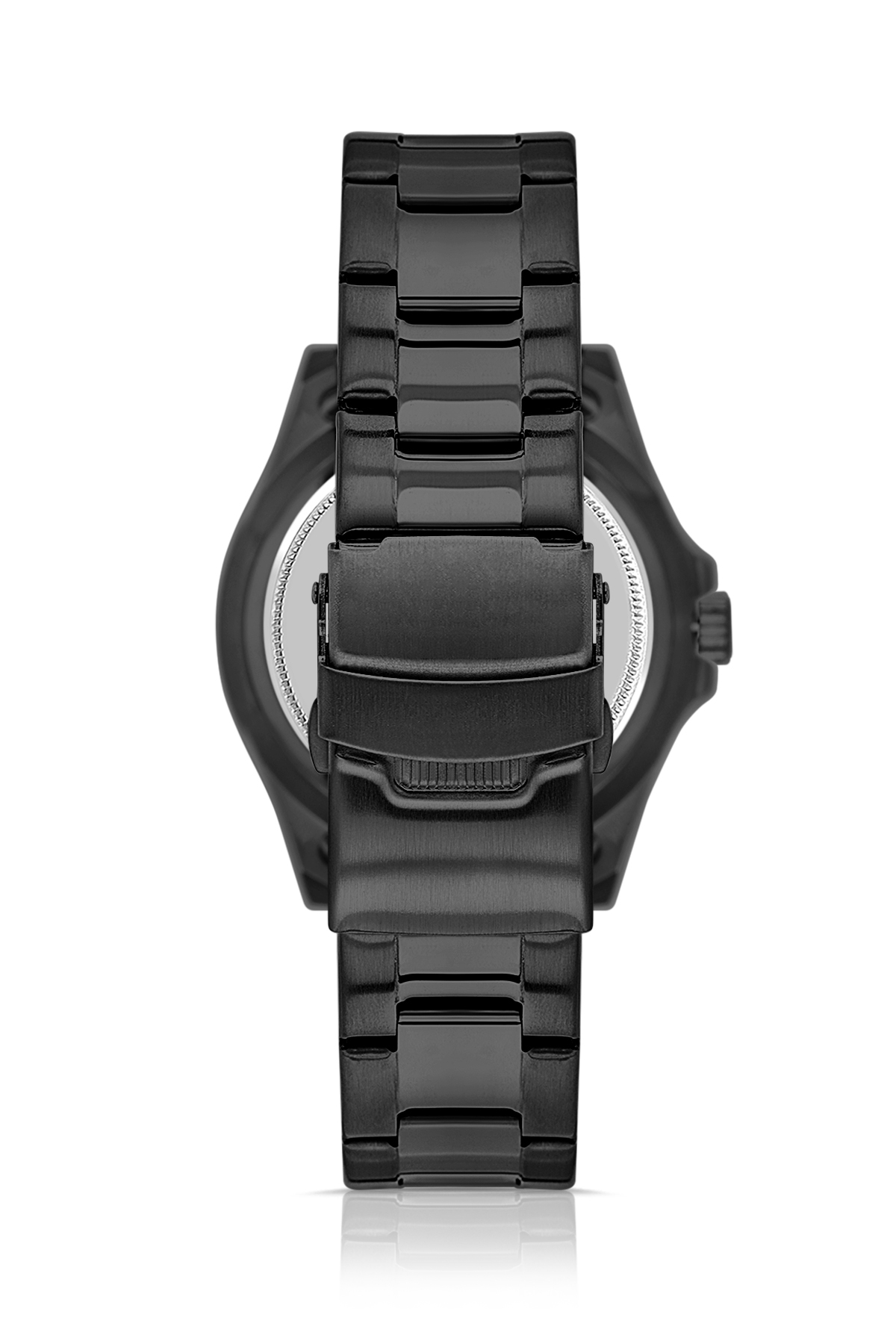 Mercek Takvimli Döner Çerçeve Erkek Kol Saati Siyah Yeşil Renk Pl-7075E6X Siyah-Yeşil Pl-7075E6X