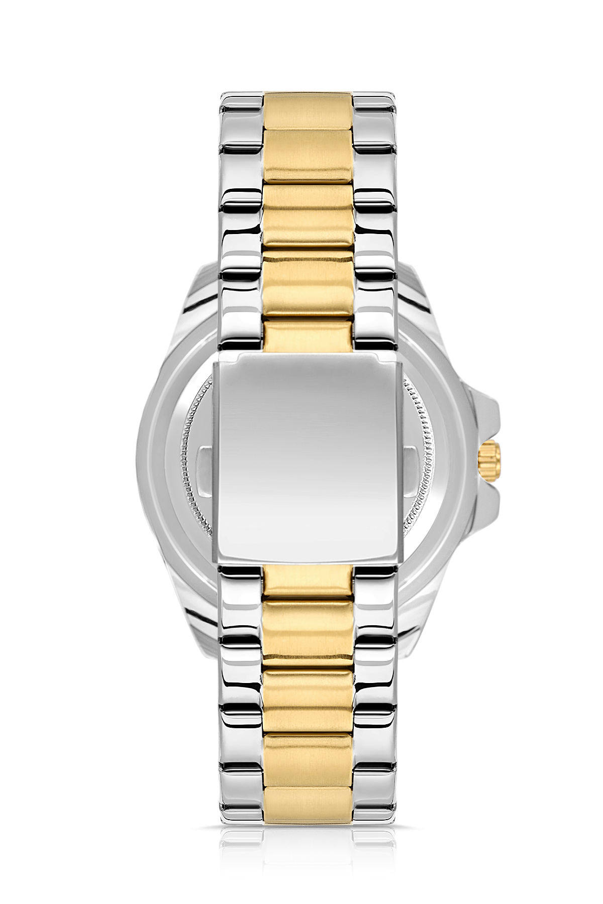 Mercek Takvimli Erkek Kol Saati Gold Gümüş Siyah Renk Pl-7073E11X Altın Pl-7073E11X