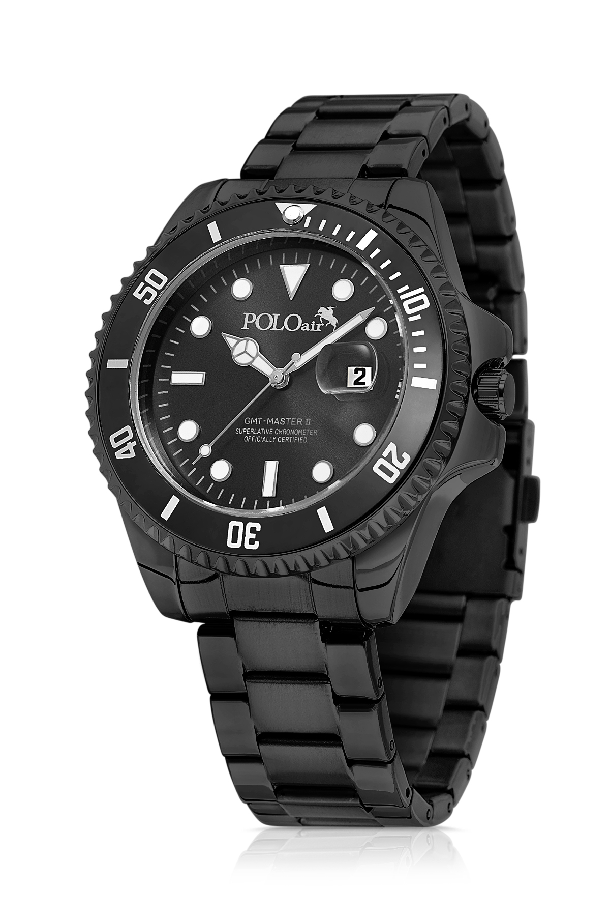 Mercek Takvimli Erkek Kol Saati Siyah Renk Pl-7073E1X Siyah Pl-7073E1X