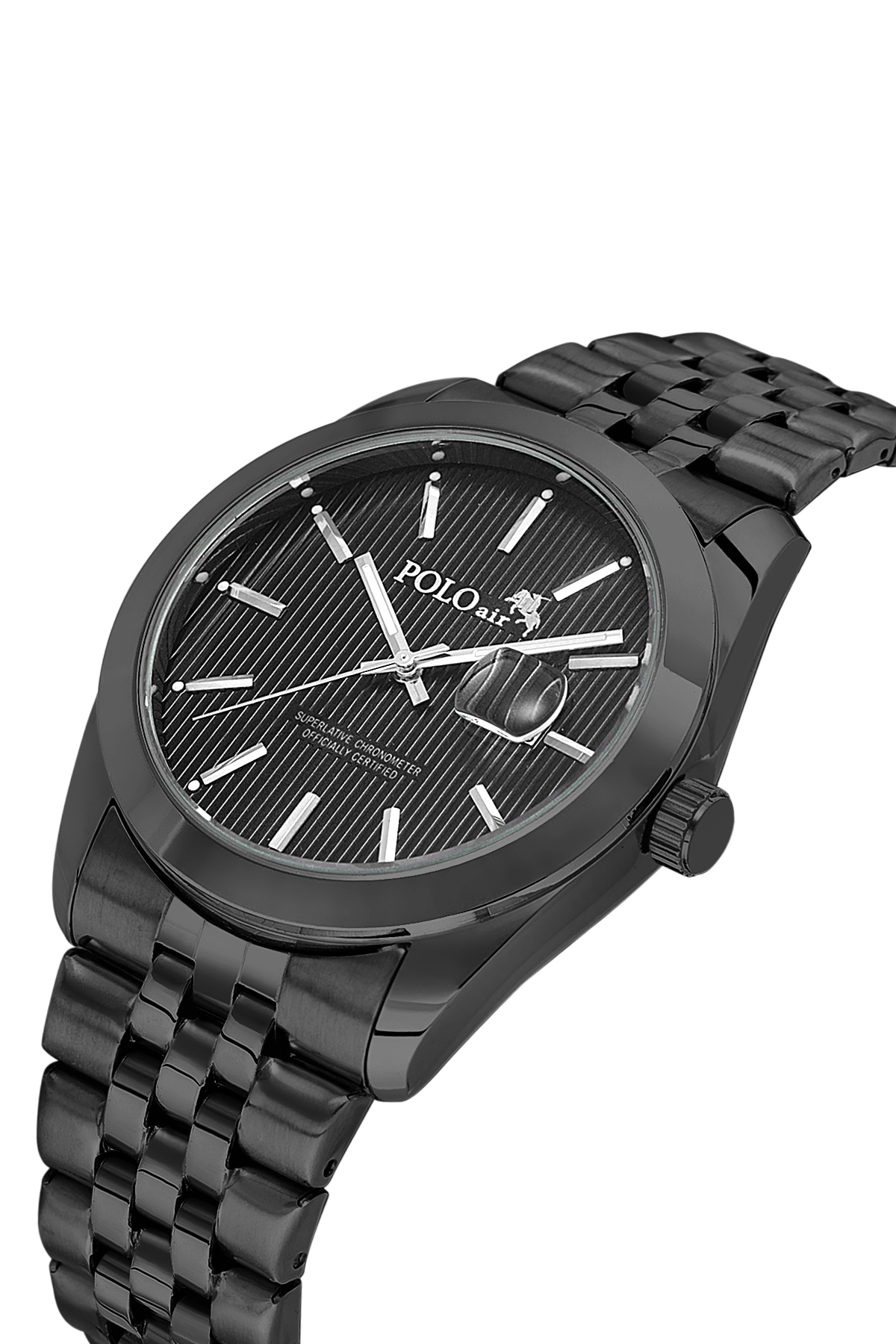 Mercek Takvimli Erkek Kol Saati Siyah Renk Pl-7074E1X Siyah Pl-7074E1X