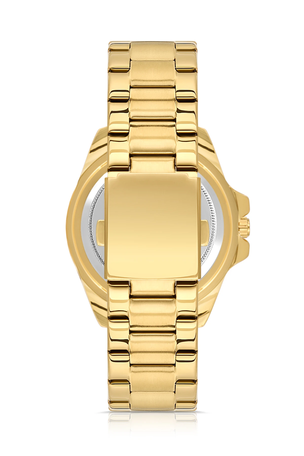 Mercek Takvimli Erkek Kol Saati Ve 55 Ml Parfüm Seti Gold Yeşil Renk St-5013E8 Altın St-5013E8