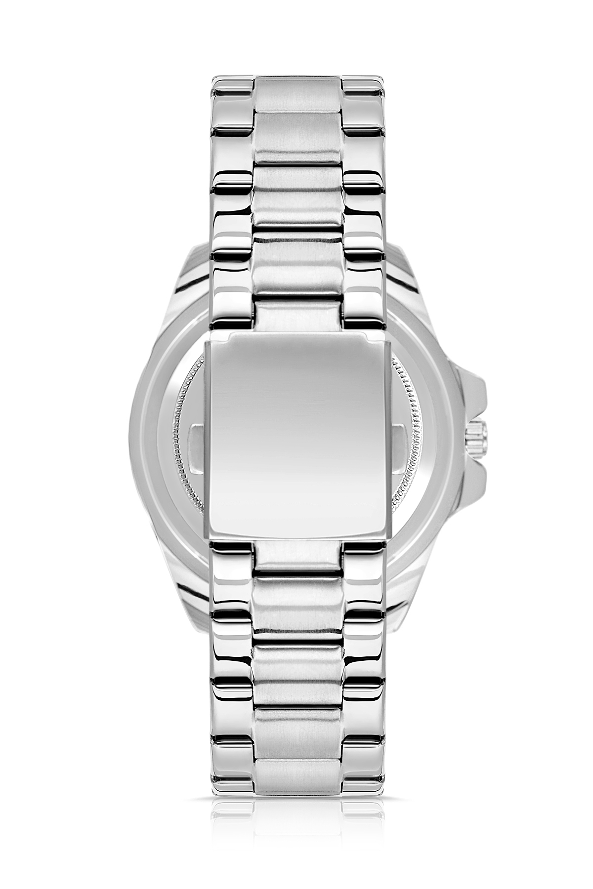 Mercek Takvimli Erkek Kol Saati Ve 55 Ml Parfüm Seti Gümüş Turkuaz Renk St-5013E5 Turkuaz St-5013E5