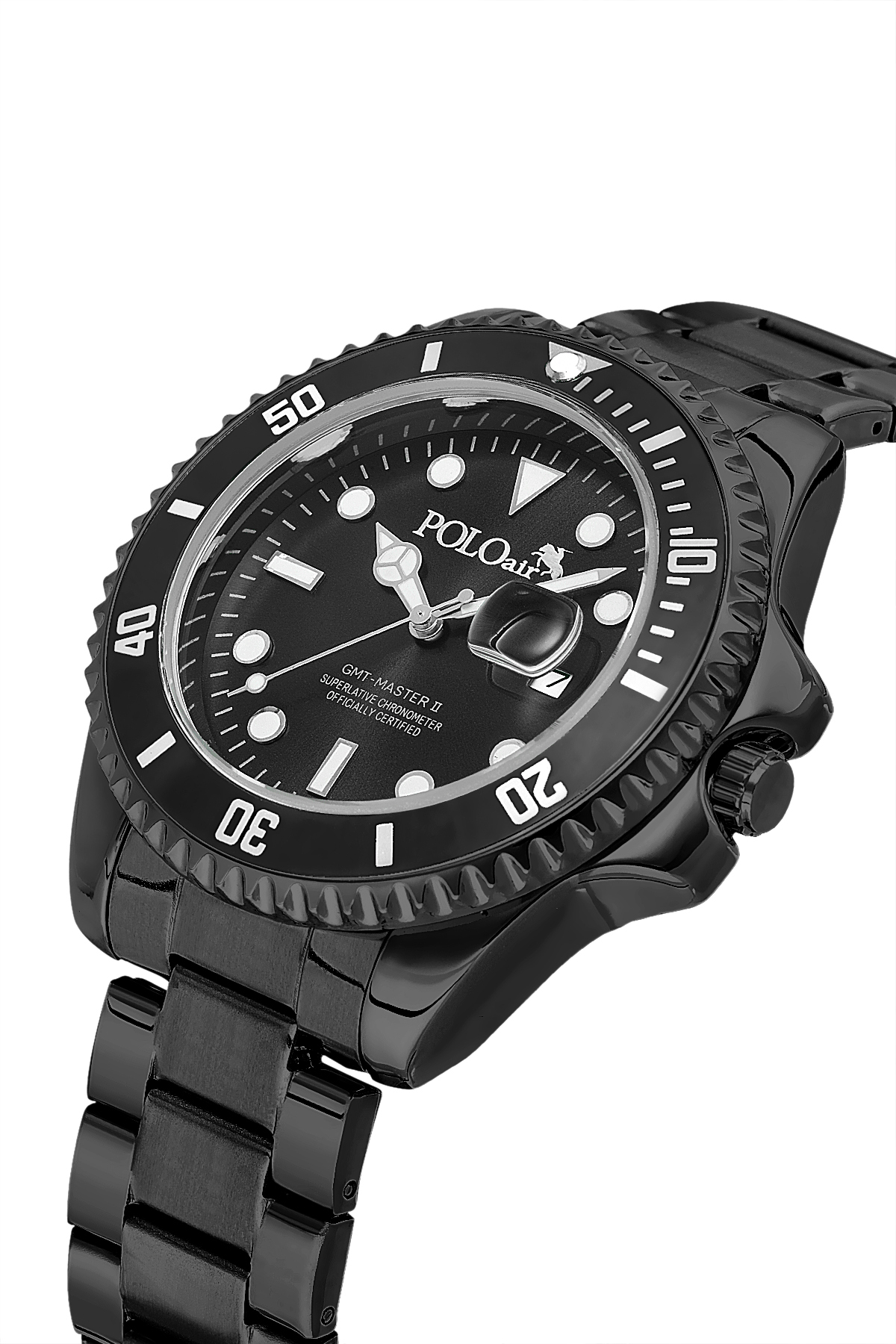 Mercek Takvimli Erkek Kol Saati Ve 55 Ml Parfüm Seti Siyah Renk St-5013E1 Siyah St-5013E1