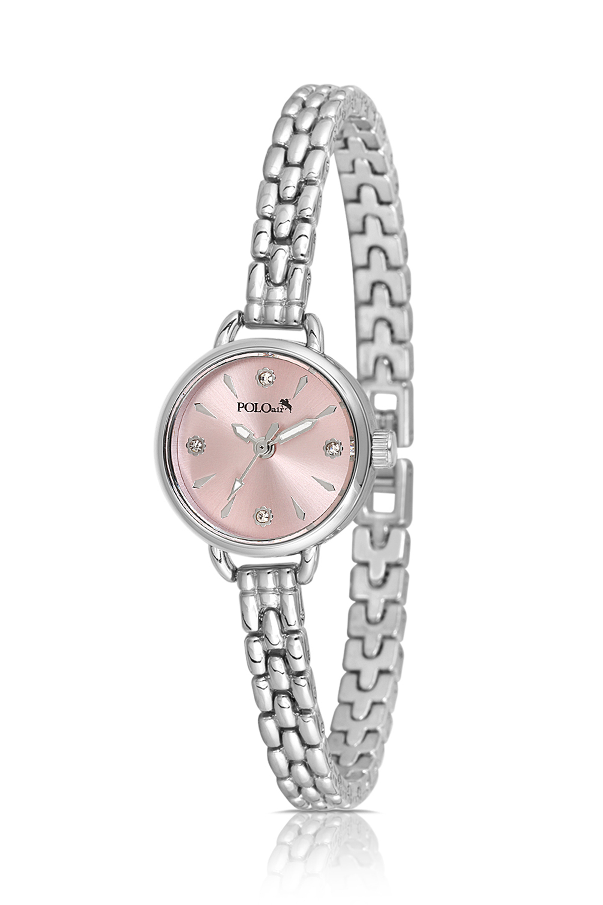 Minimal Kadın Kol Saati Xoxo Bileklik Kombin Gümüş Pembe Renk Pl-1581B4 Pembe Pl-1581B4