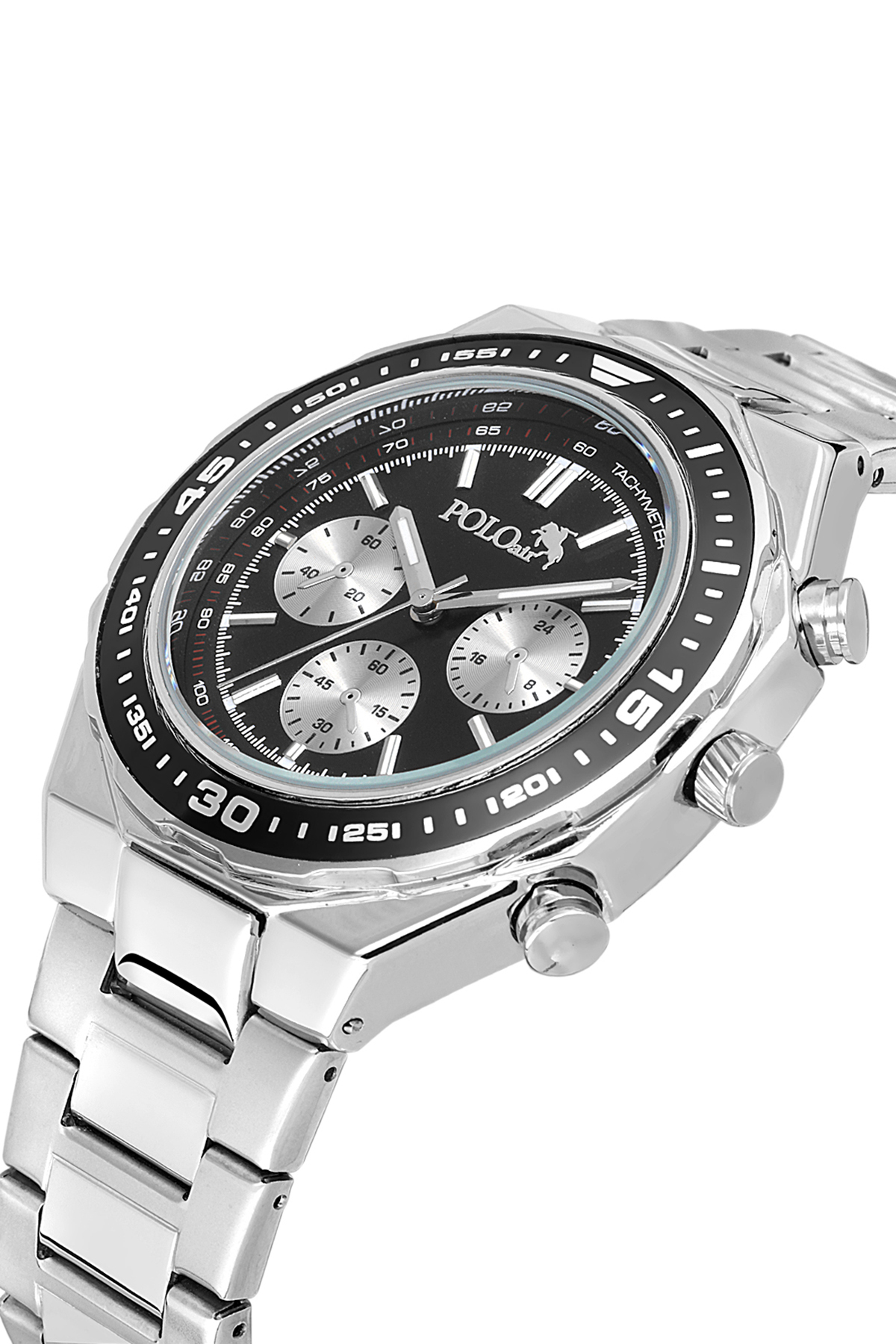 Otomatik Mekanizmalı Cüzdan Kemer Set Erkek Kol Saati Gümüş Siyah Renk Pl-7060E1 Siyah Pl-7060E1