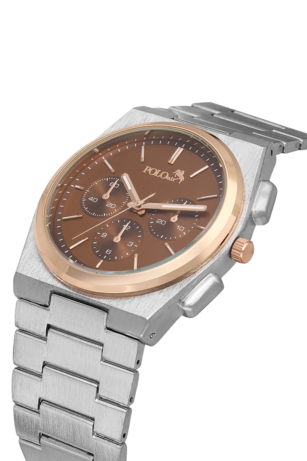 Spor Erkek Kol Saati Ve Parfüm Hediyelik Kutusunda Set Gümüş Kahve Bakır Renk St-5002E4 Çok Renkli St-5002E4