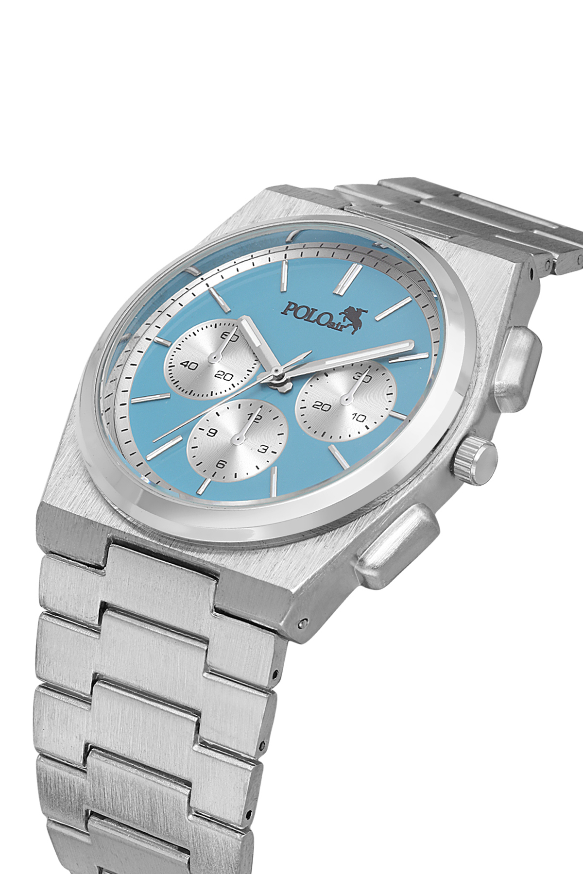 Spor Erkek Kol Saati Ve Parfüm Hediyelik Kutusunda Set Gümüş Mavi Renk St-5002E2 Mavi St-5002E2