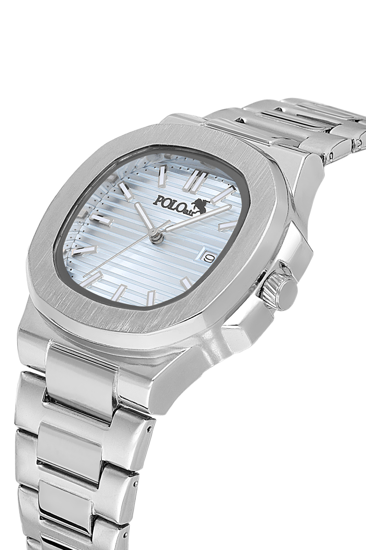 Takvimli Erkek Kol Saati Ve 55Ml Parfüm Hediyelik Kutusunda Set Gümüş Mavi Renk St-5009E6 Mavi-Gümüş St-5009E6