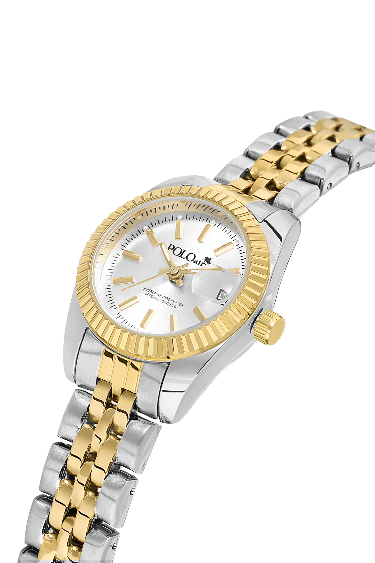 Takvimli Kadın Kol Saati Gold Gümüş Renk Pl-1594B3X Altın Pl-1594B3X