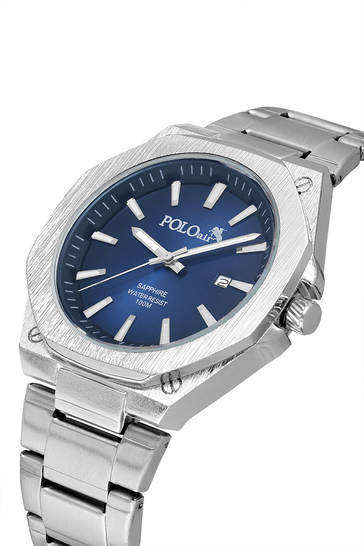 Takvimli Klasik Erkek Kol Saati Gümüş Lacivert Renk Pl-7071E2X Lacivert Pl-7071E2X