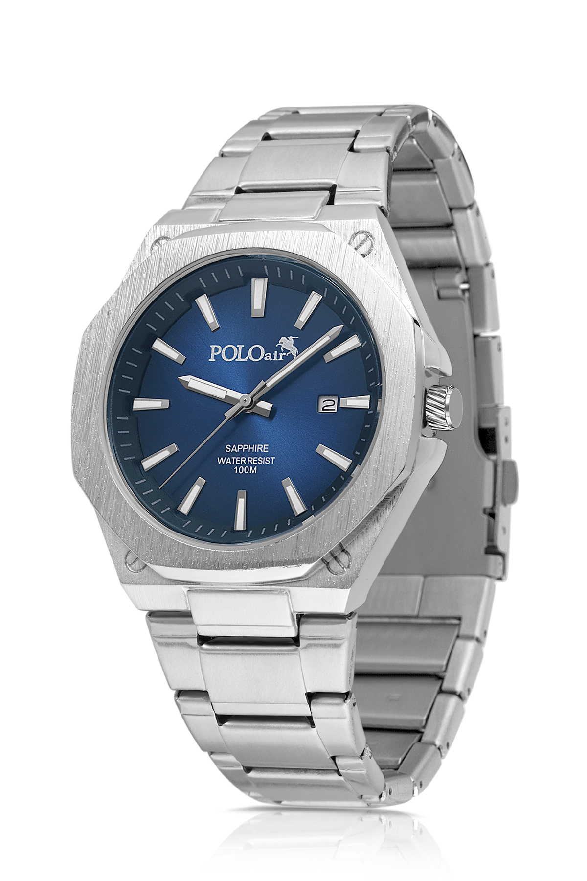 Takvimli Klasik Erkek Kol Saati Gümüş Lacivert Renk Pl-7071E2X Lacivert Pl-7071E2X