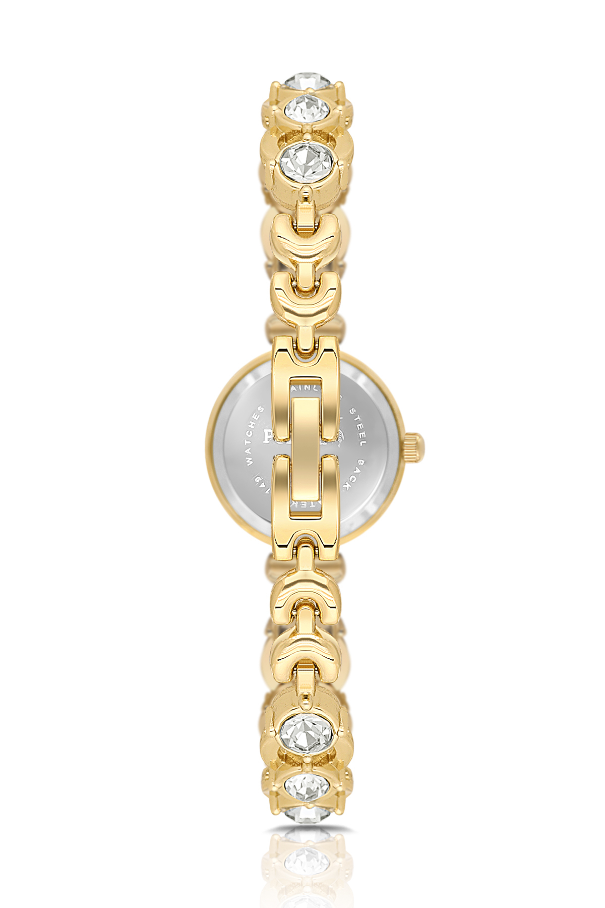 Zarif Lüx Taşlı Kadın Kol Saati Gold Renk Pl-1593B1X Altın Pl-1593B1X