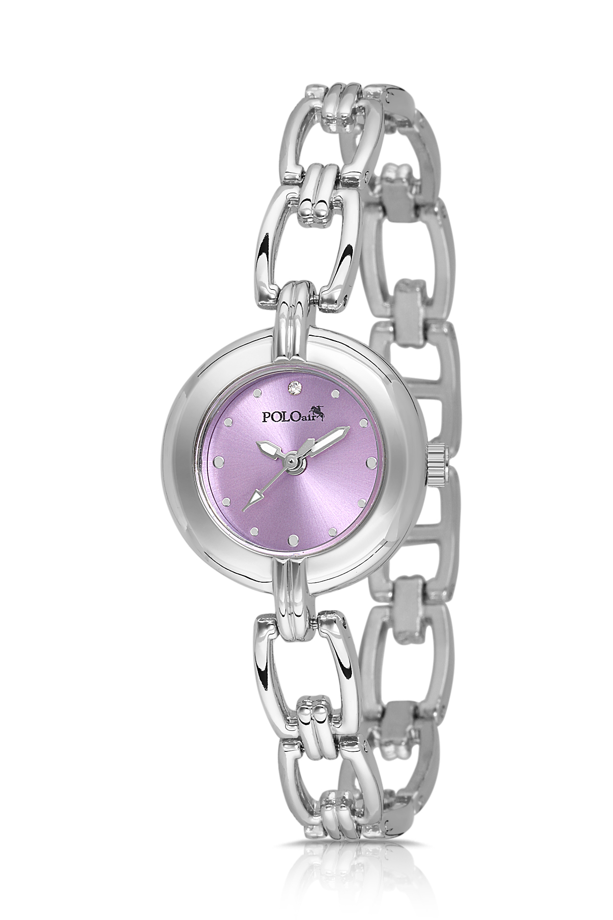 Zincir Kordon Zarif Kadın Kol Saati Gümüş Mor Renk Pl-1591B7X Mor Pl-1591B7X