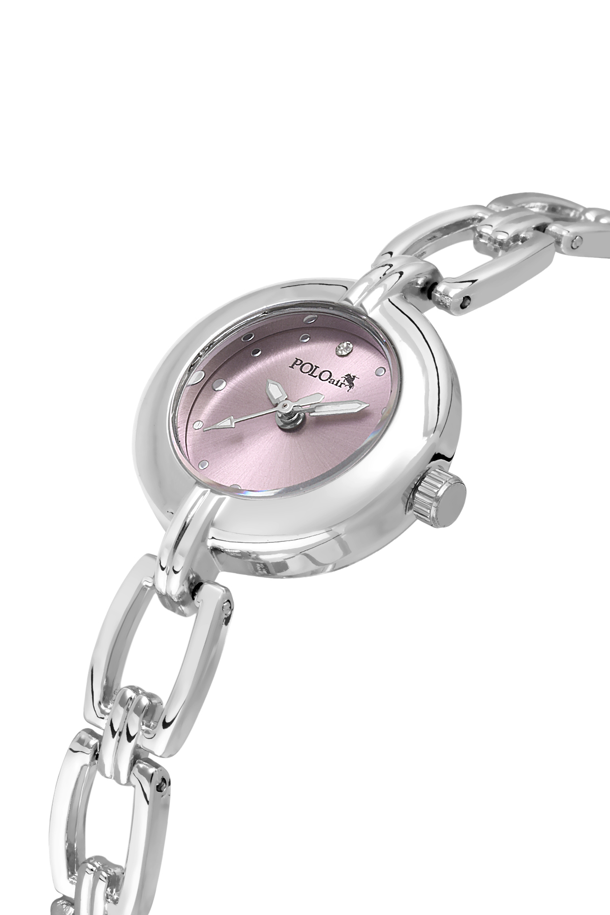 Zincir Kordon Zarif Kadın Kol Saati Gümüş Pembe Renk Pl-1591B4X Pembe-Gümüş Pl-1591B4X