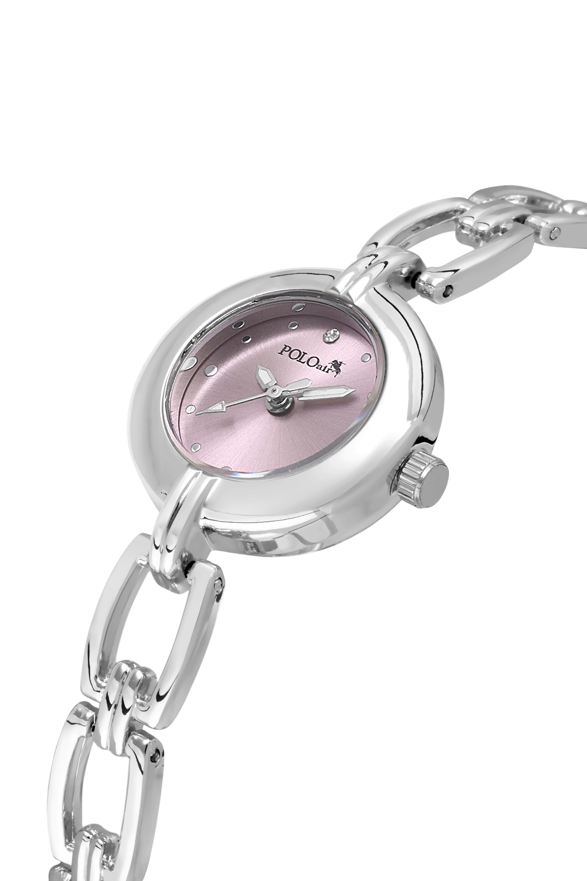 Zincir Kordon Zarif Kadın Kol Saati Gümüş Pembe Renk Pl-1591B4X Pembe-Gümüş Pl-1591B4X