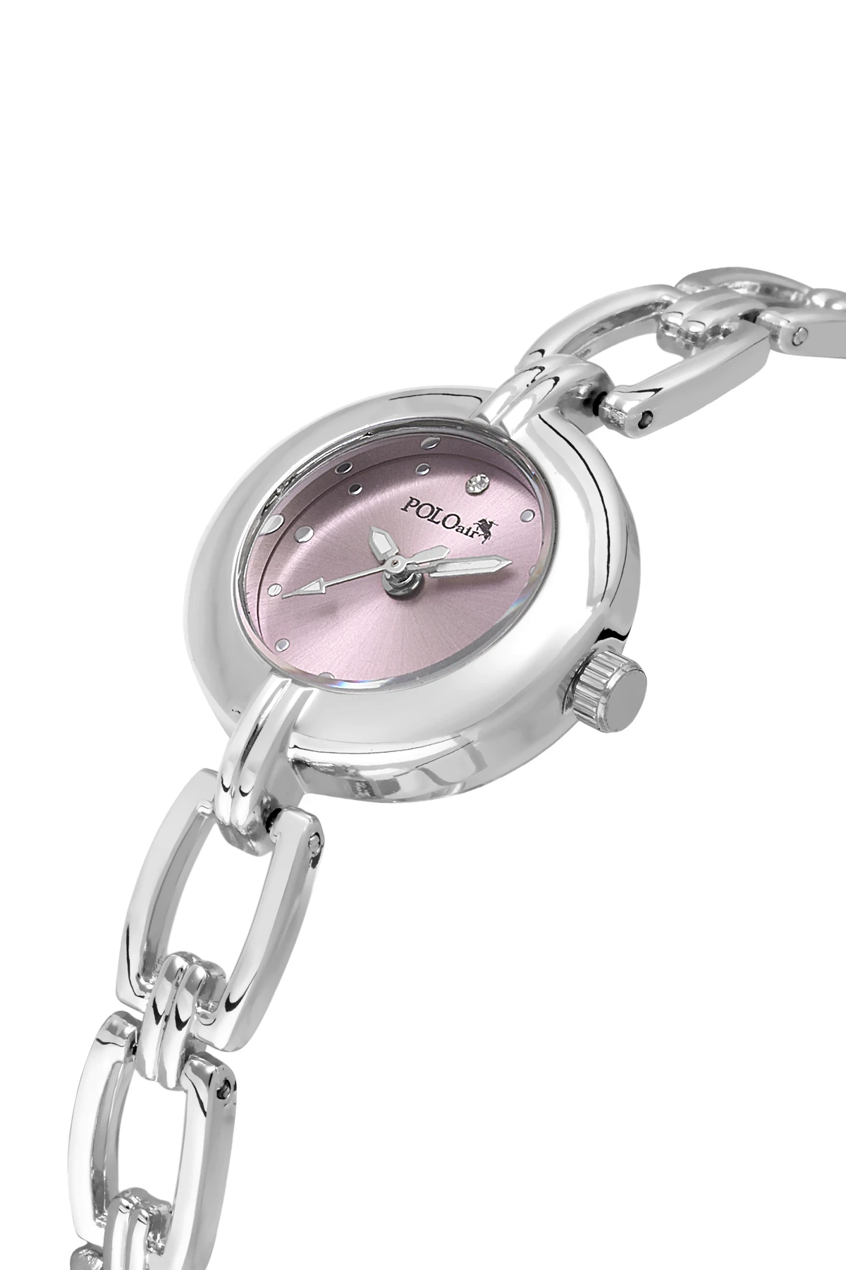 Zincir Kordon Zarif Kadın Kol Saati Yıldız Bileklik Kombin Gümüş Pembe Renk Pl-1591B4 Pembe Pl-1591B4
