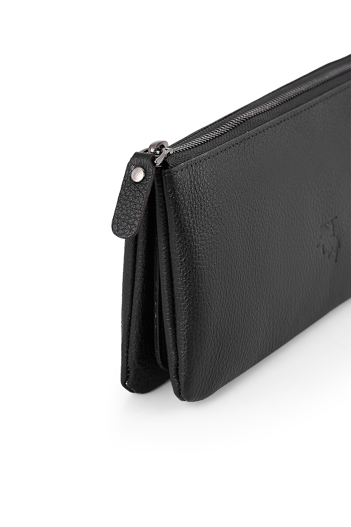 %100 Hakiki Deri Erkek El Ve Bilek Çantası Siyah Renk Etn-50-S Siyah Etn-50-S