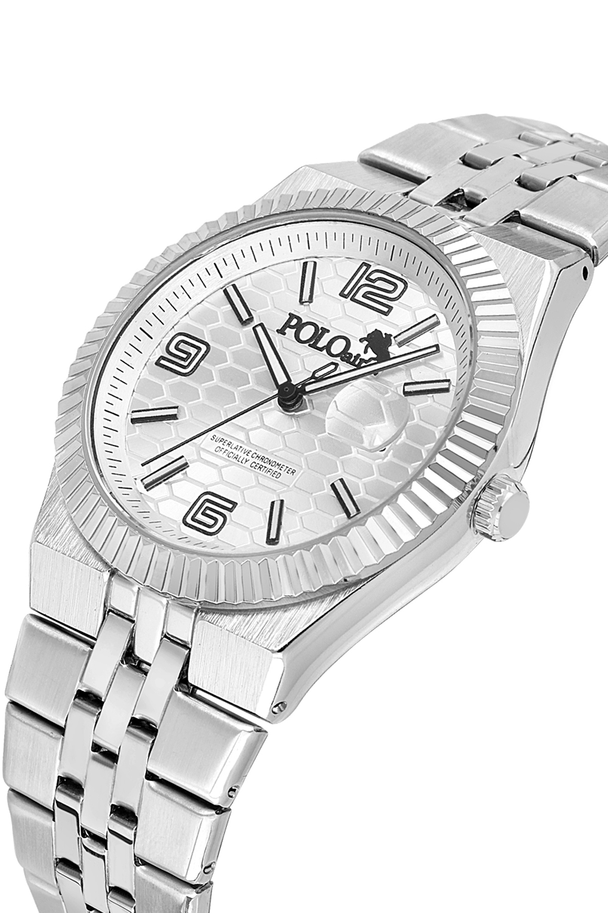 Çift Klips Mercek Takvimli Erkek Kol Saati Gümüş Renk Pl-7030E4X Gümüş Pl-7030E4X