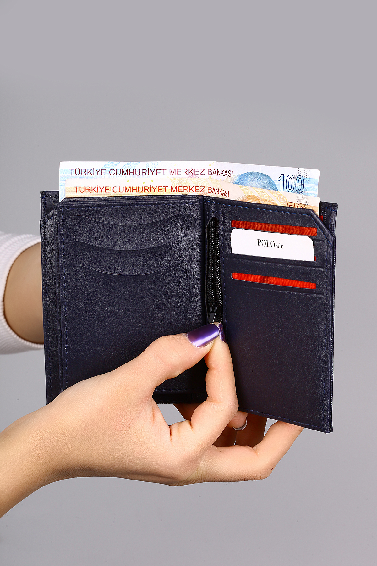 Dama Desenli Kutulu Erkek Cüzdan Kemer Kartlık Parfüm Seti Lacivert Pm-13-L Lacivert Pm-13-L