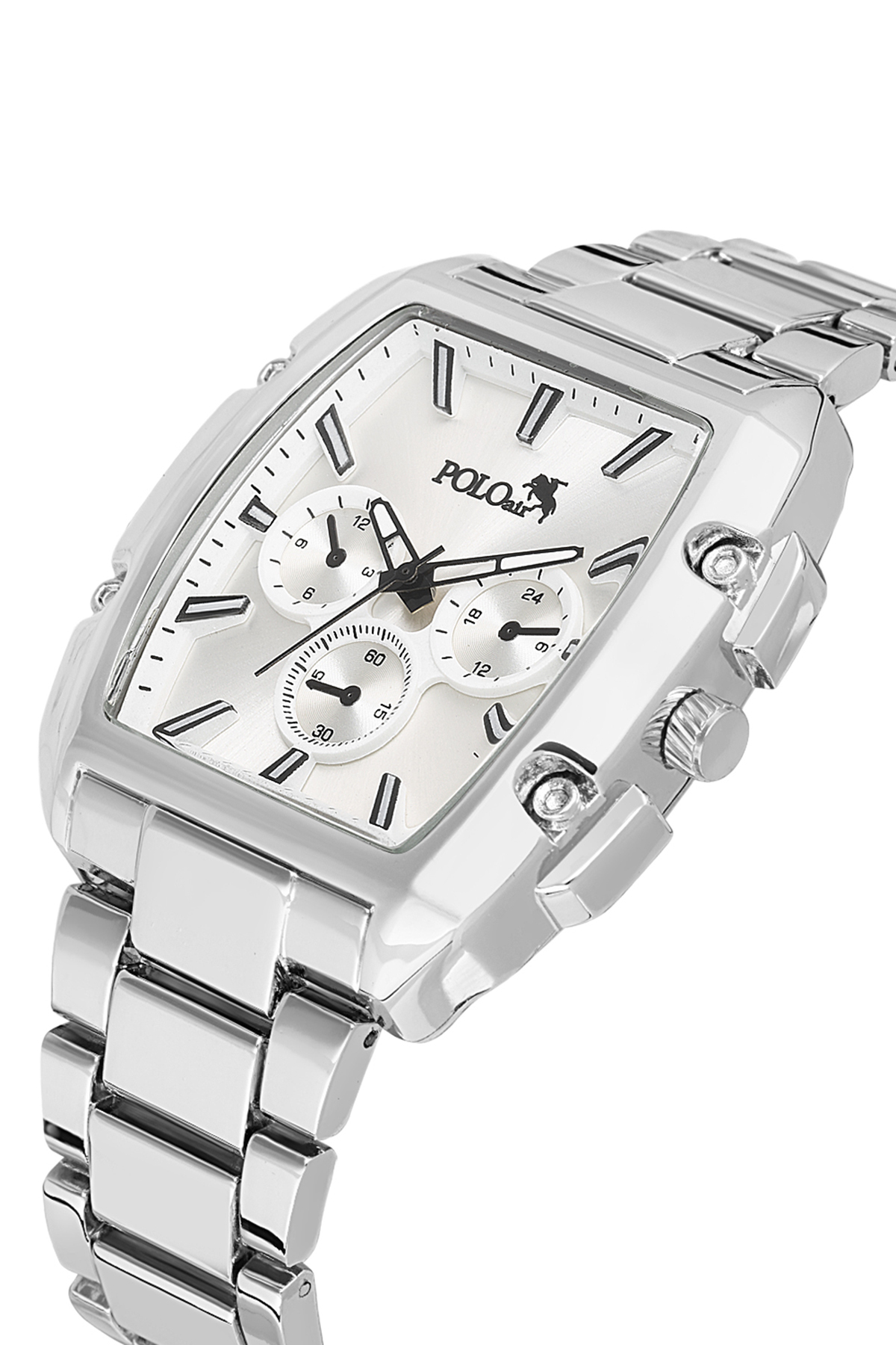 Dikdörtgen Kasa Erkek Kol Saati Gümüş Renk Pl-7027E4X Gümüş Pl-7027E4X