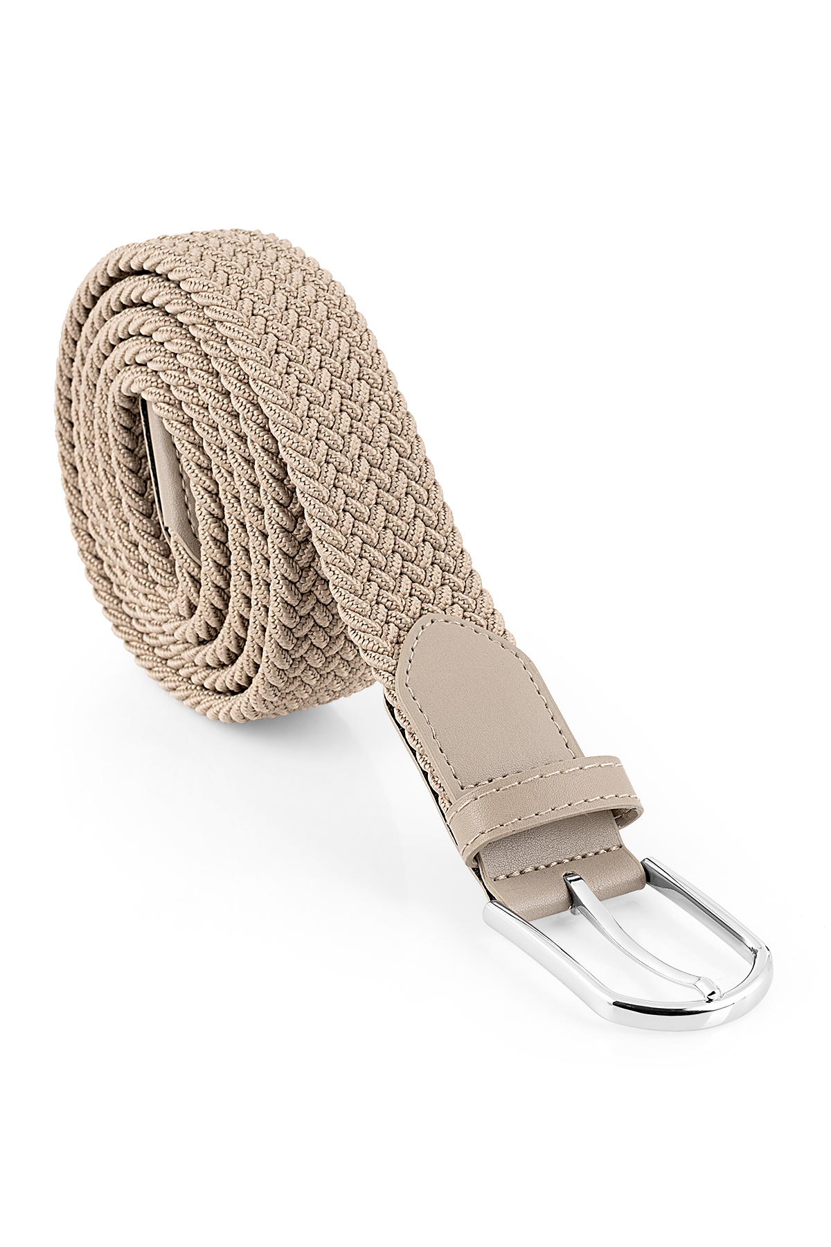 Esnek Kemer Mıknatıslı Cüzdan Çakmak Anahtarlıklı Erkek Kombin Set Vizon Renk Chm-05-V Bej Chm-05-V