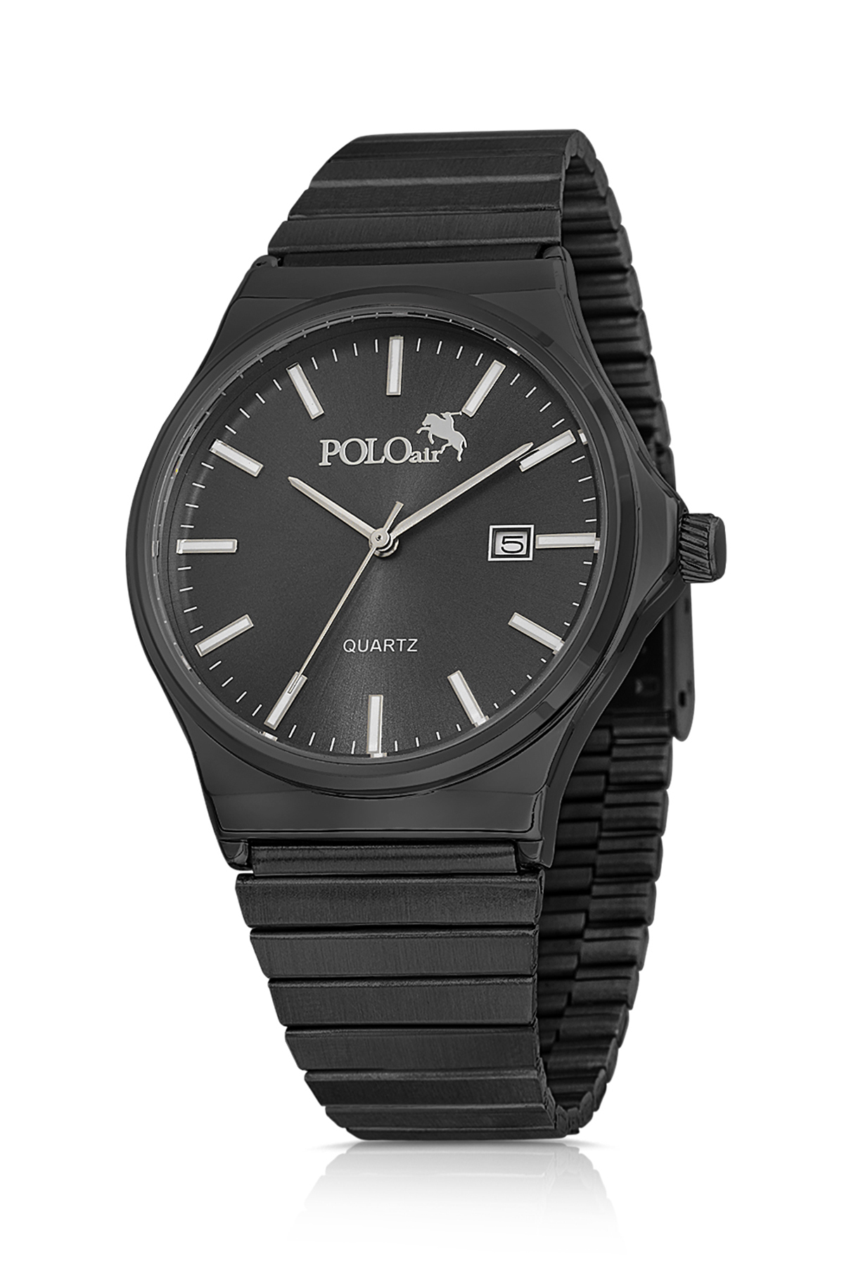 Hasır Metal Kordon Takvimli Erkek Kol Saati Siyah Renk Pl-7041E1X Siyah Pl-7041E1X