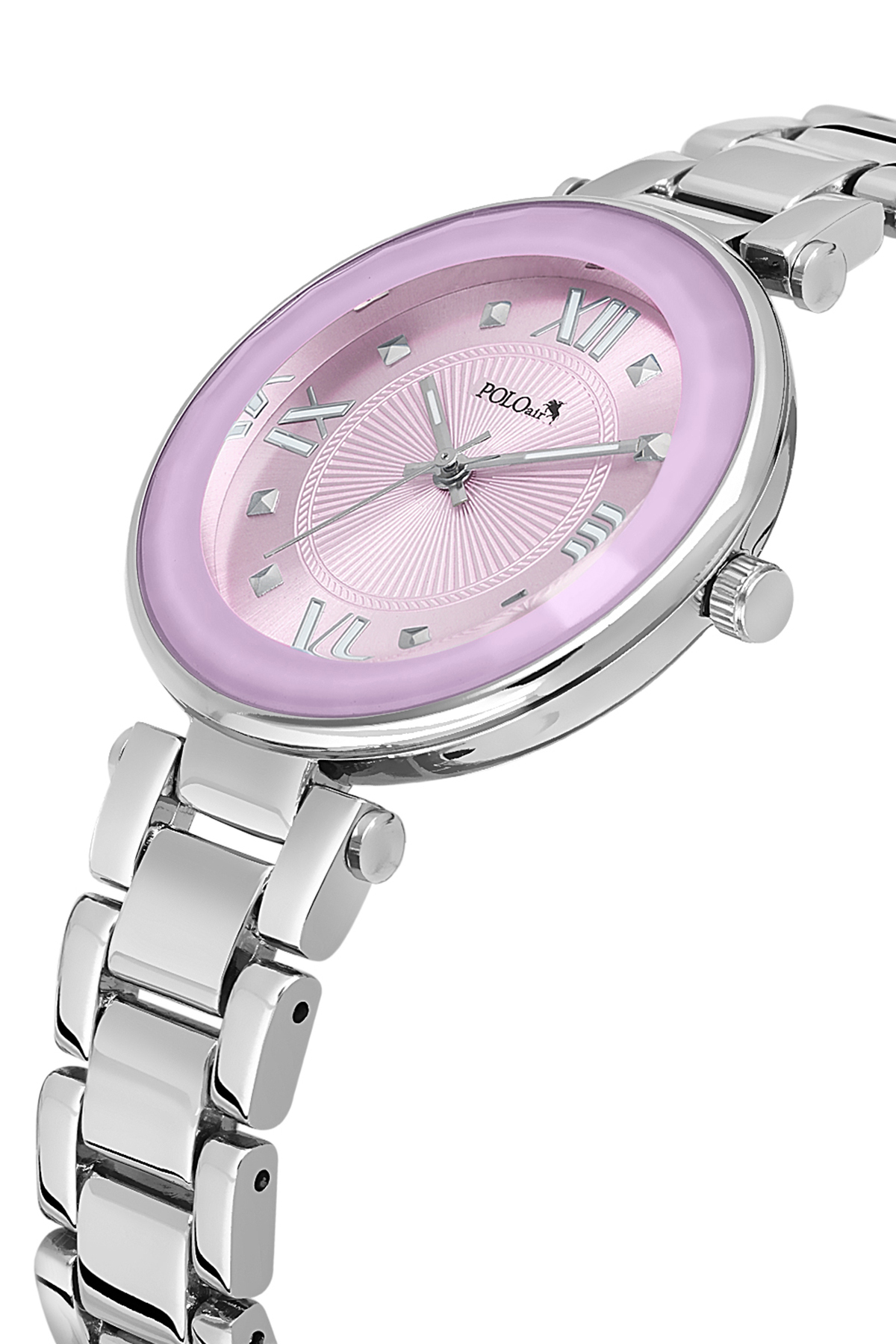 Kadın Kol Saati Yıldız Bileklik Kombin Gümüş Mor Renk Pl-1569B5 Mor Pl-1569B5