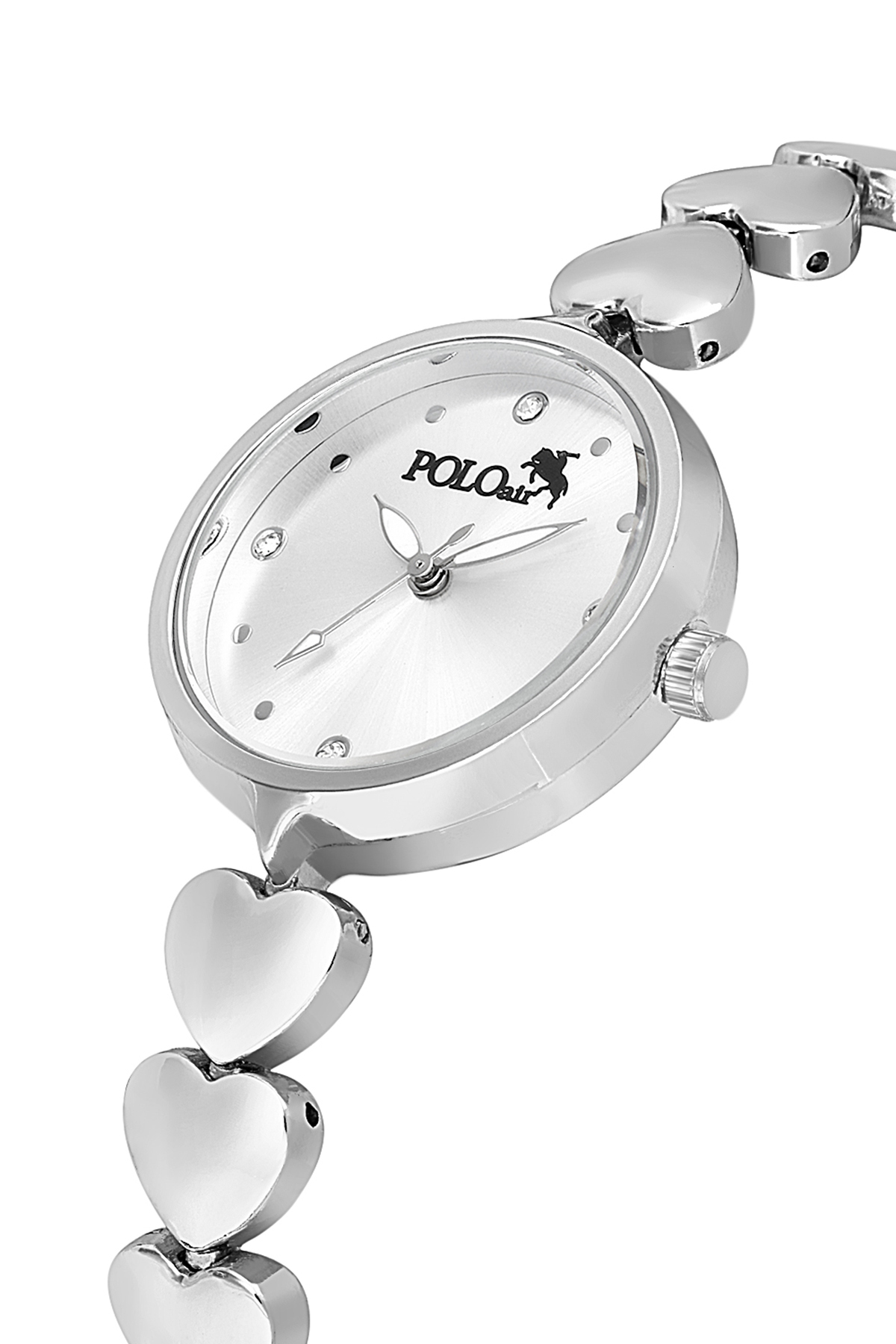 Kalp Kordon Kadın Kol Saati Kalp Bileklik Kombin Gümüş Renk Pl-1556B2 Gümüş Pl-1556B2