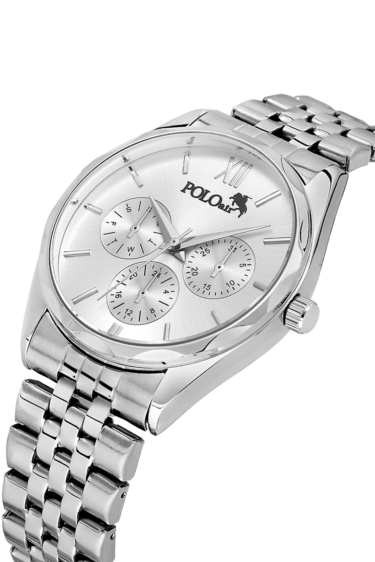 Klasik Cüzdan Kemer Kartlık Çakmak Anahtarlık Erkek Kol Saati Set Gümüş Kahverengi Renk Pl-7024E3 Gri Pl-7024E3