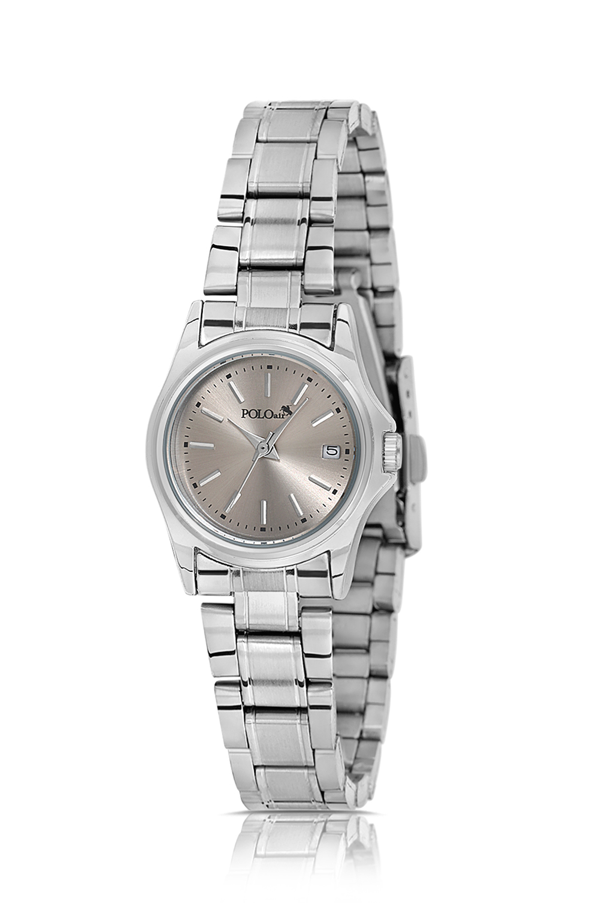 Klasik Takvimli Kadın Kol Saati Gümüş Antrasit Renk Pl-1587B2X Gümüş Pl-1587B2X