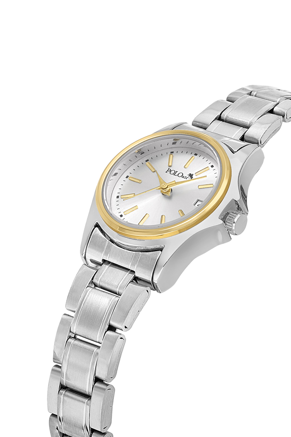 Klasik Takvimli Kadın Kol Saati Gümüş Gold Renk Pl-1587B3X Çok Renkli Pl-1587B3X