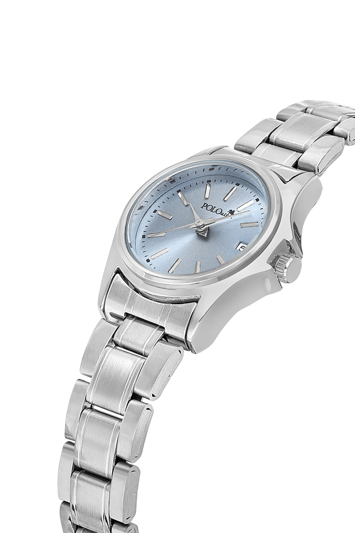 Klasik Takvimli Kadın Kol Saati Gümüş Mavi Renk Pl-1587B5X Mavi Pl-1587B5X