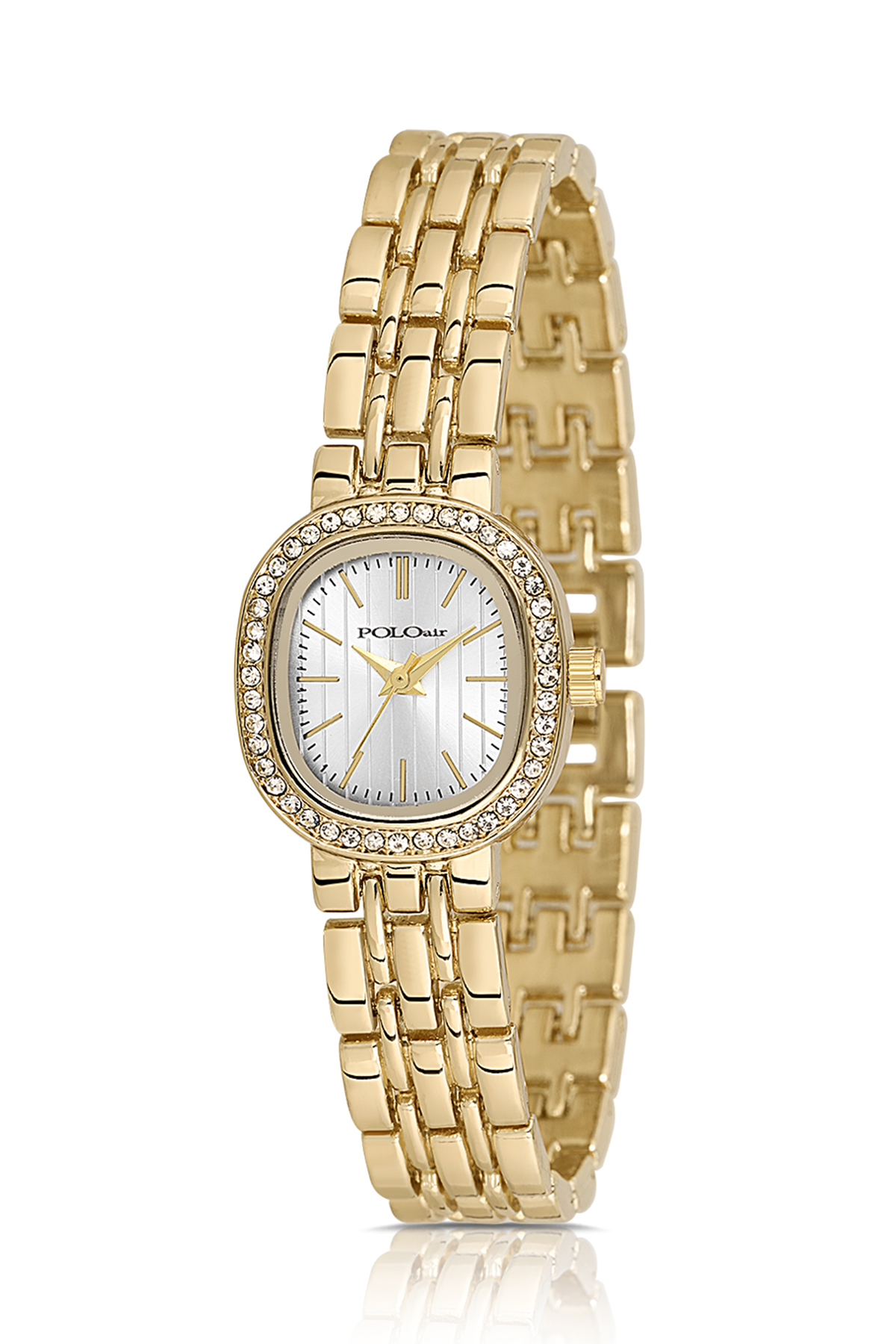 Lüx Taşlı Kadın Kol Saati Xoxo Bileklik Gold Renk Pl-1573B1 Altın Pl-1573B1