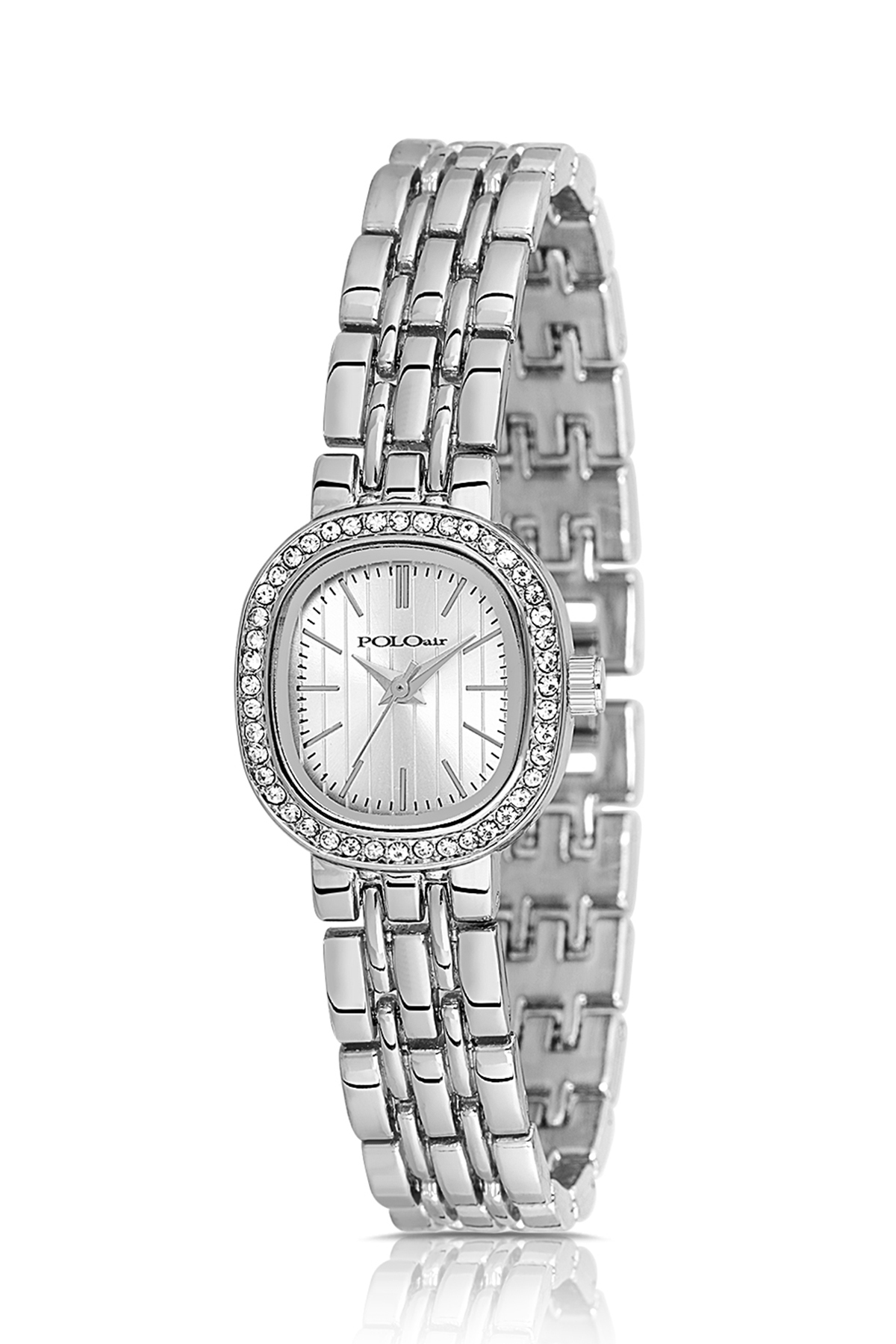 Lüx Taşlı Kadın Kol Saati Xoxo Bileklik Gümüş Renk Pl-1573B2 Gümüş Pl-1573B2