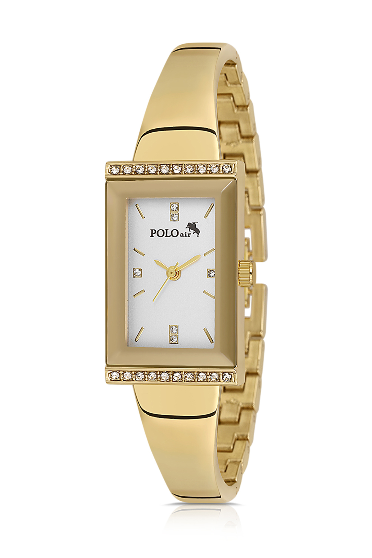 Lüx Taşlı Kelepçe Kadın Kol Saati Gold Renk Pl-1566B1X Altın Pl-1566B1X