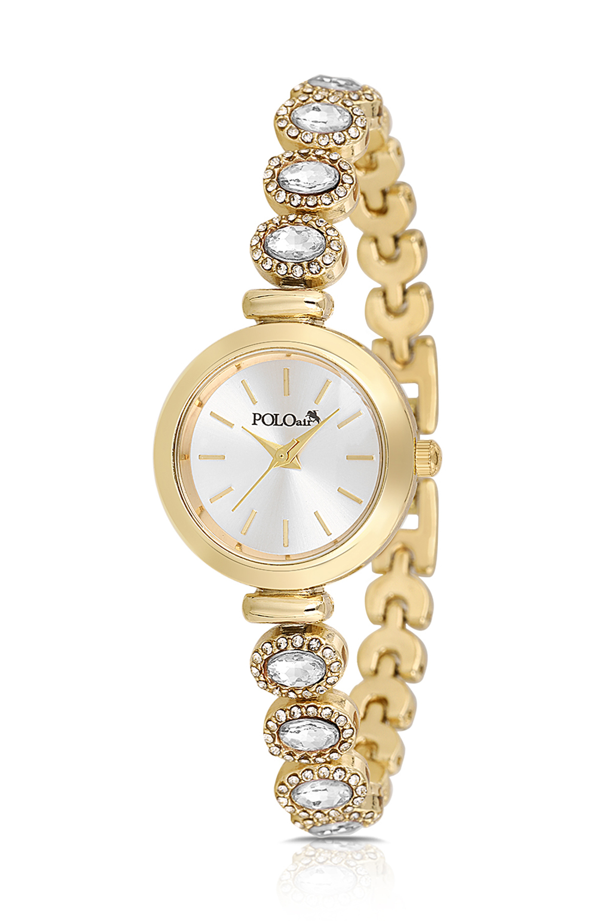 Lüx Taşlı Kordon Kadın Kol Saati Gold Renk Pl-1574B1X Altın Pl-1574B1X