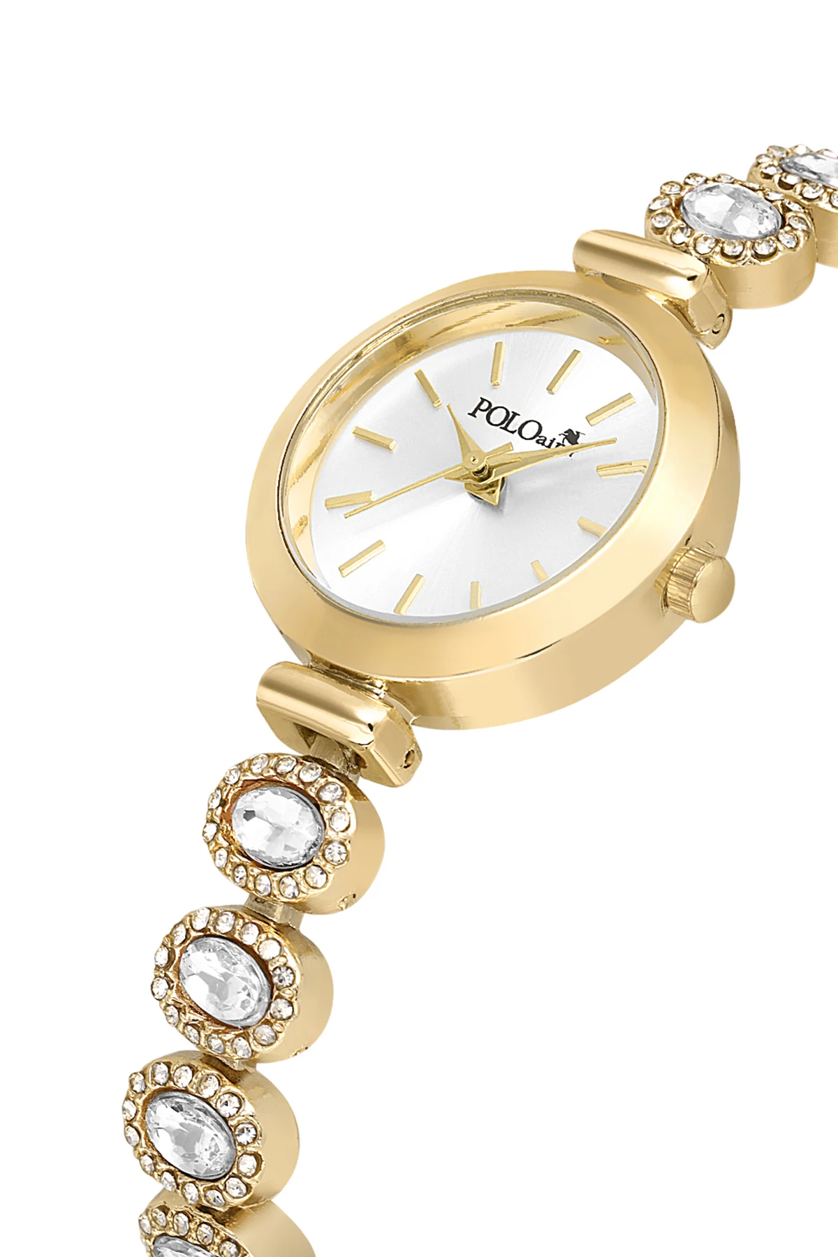 Lüx Taşlı Kordon Kadın Kol Saati Yıldız Bileklik Kombin Gold Renk Pl-1574B1 Altın Pl-1574B1