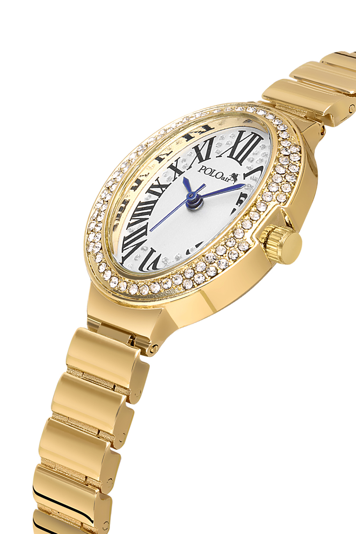 Oval Kasa Romen Rakamlı Kadın Kol Saati Gold Renk Pl-1568B1X Altın Pl-1568B1X
