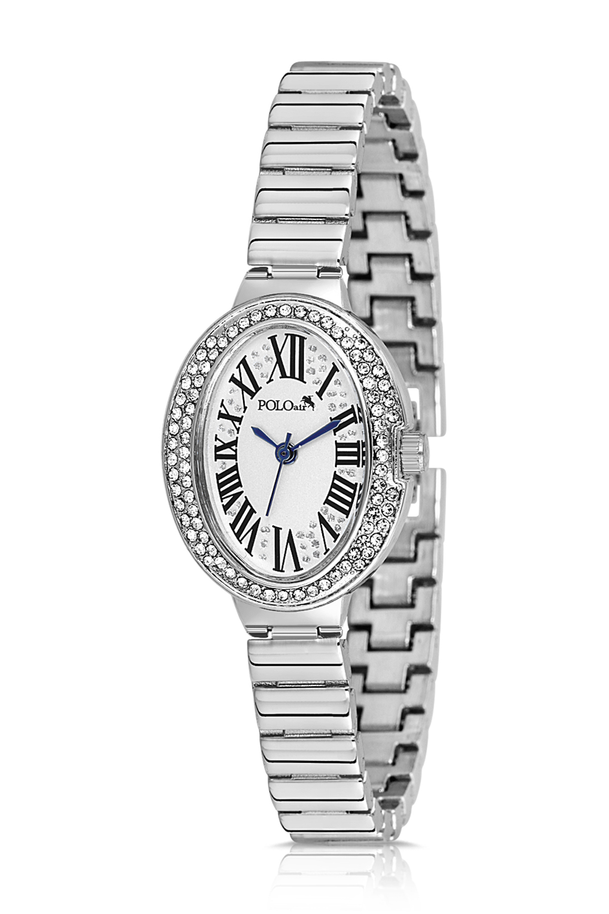 Oval Kasa Romen Rakamlı Kadın Kol Saati Gümüş Renk Pl-1568B2X Gümüş Pl-1568B2X