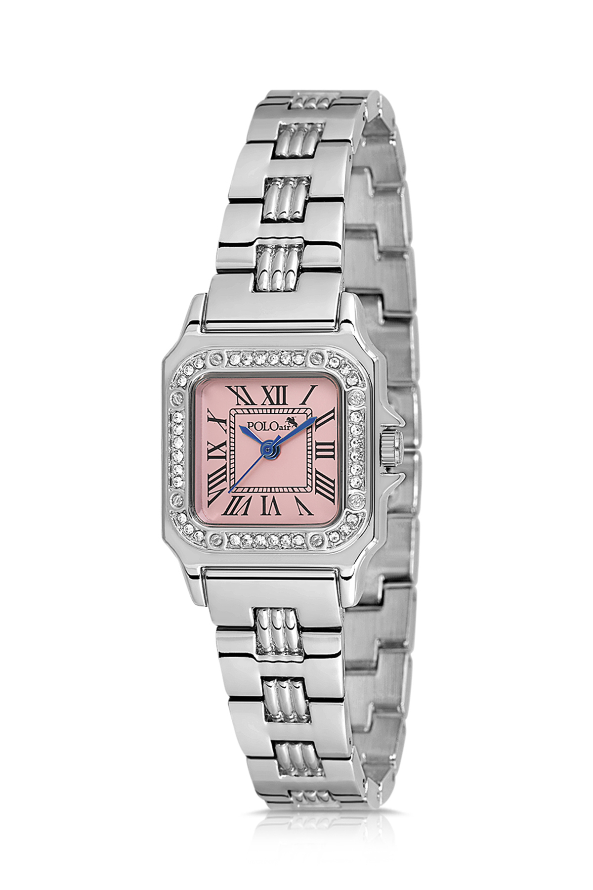 Romen Rakamlı Klasik Kadın Kol Saati Gümüş Pembe Renk Pl-1565B3X Pembe Pl-1565B3X
