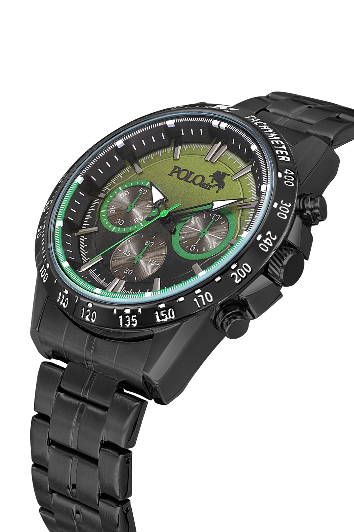 Spor Erkek Kol Saati Siyah Yeşil Renk Pl-7043E3X Yeşil Pl-7043E3X