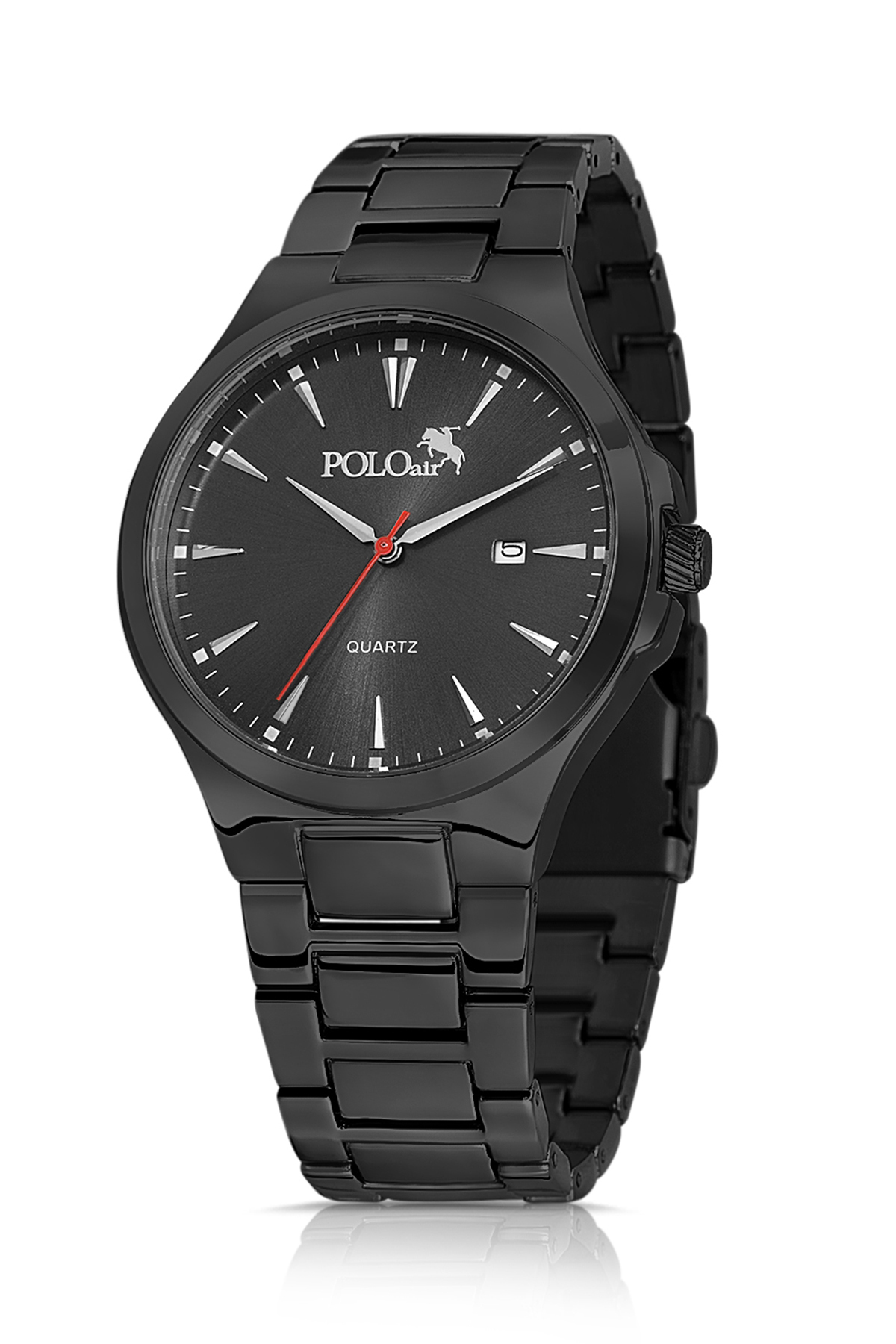 Takvim Özellikli Erkek Klasik Kol Saati Siyah Renk Pl-7039E1X Siyah Pl-7039E1X