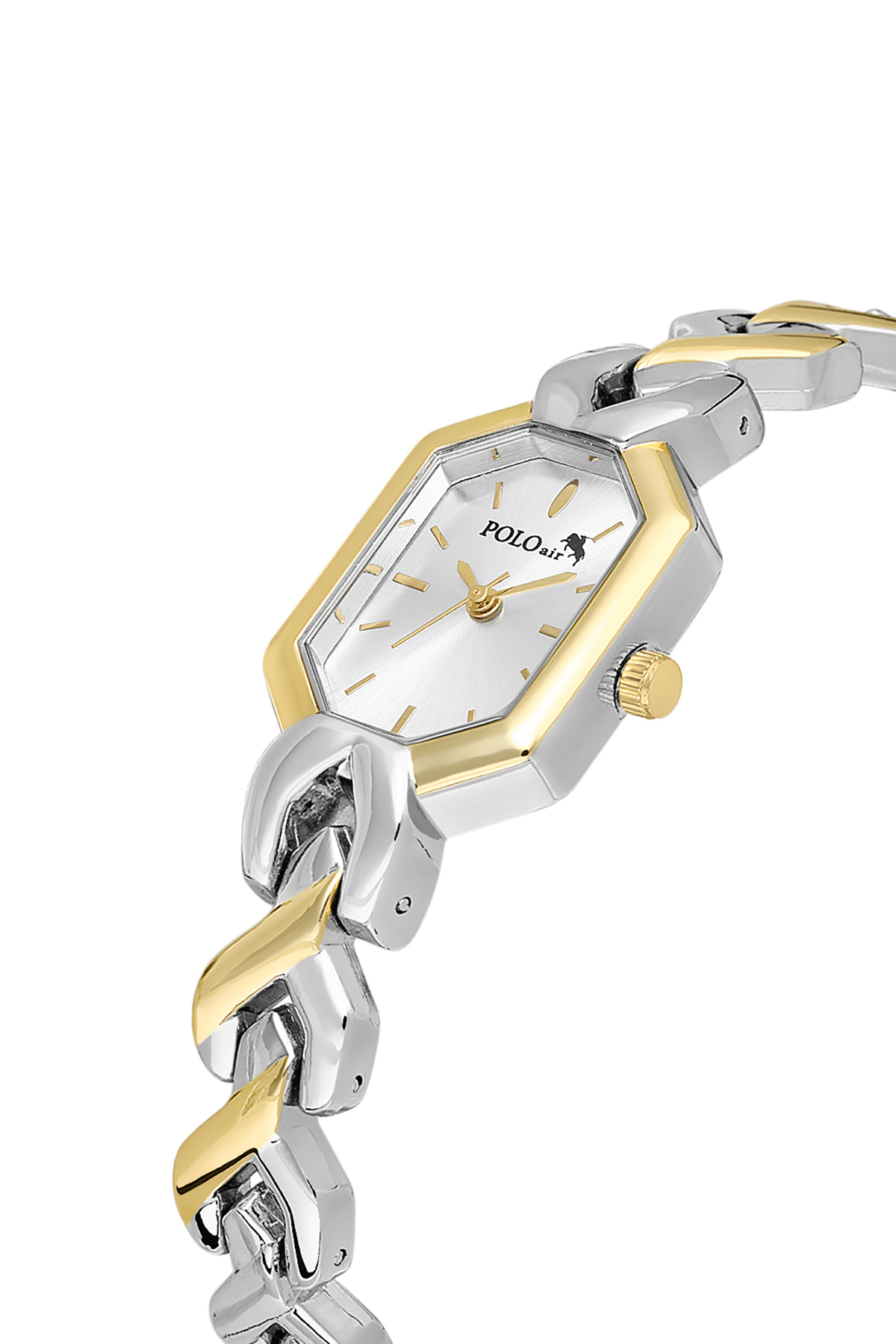 Vintage Kadın Kol Saati Oval Model Bileklik Kombin Gold Gümüş Renk Pl-1564B3 Gümüş Pl-1564B3