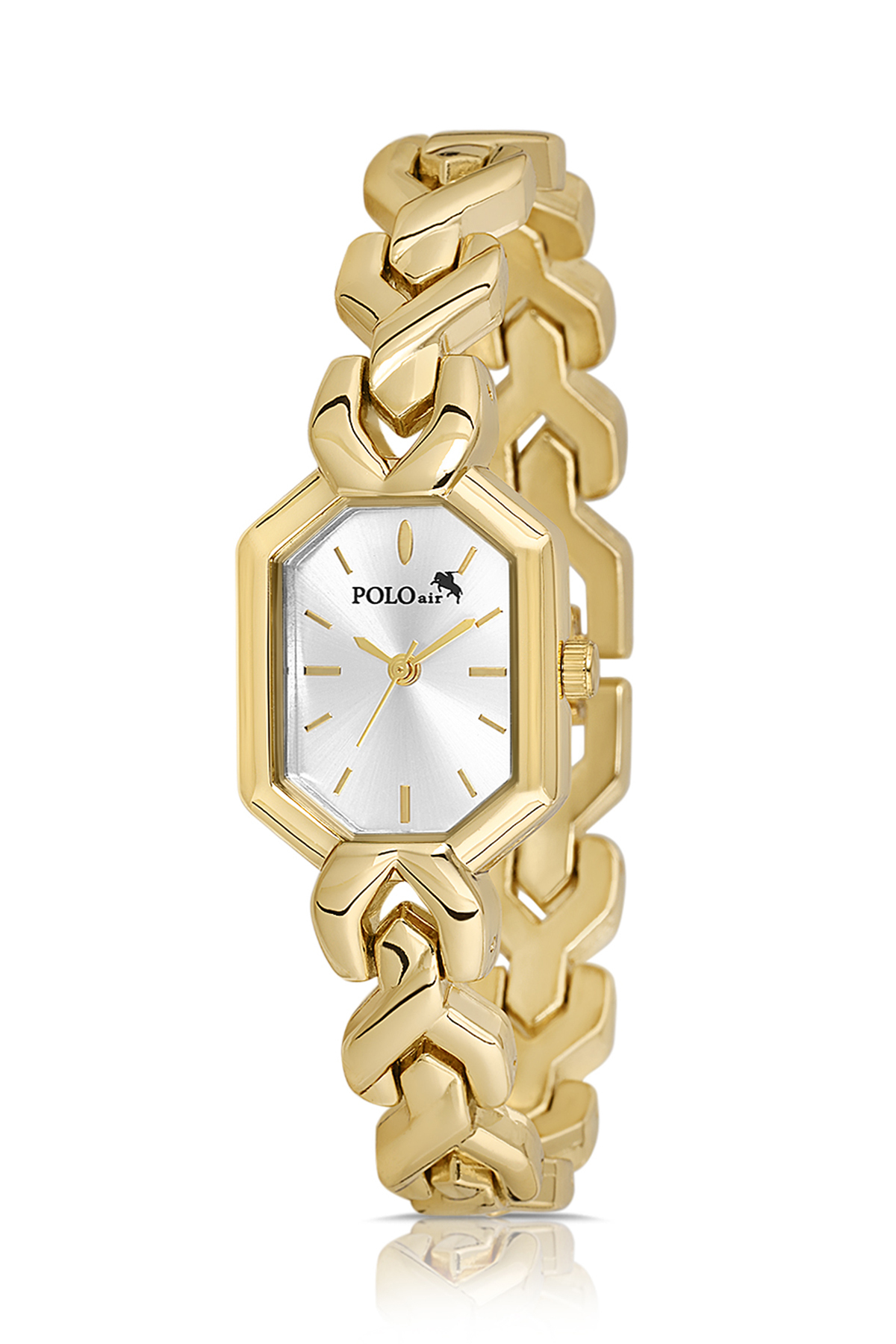 Vintage Kadın Kol Saati Oval Model Bileklik Kombin Gold Renk Pl-1564B1 Altın Pl-1564B1