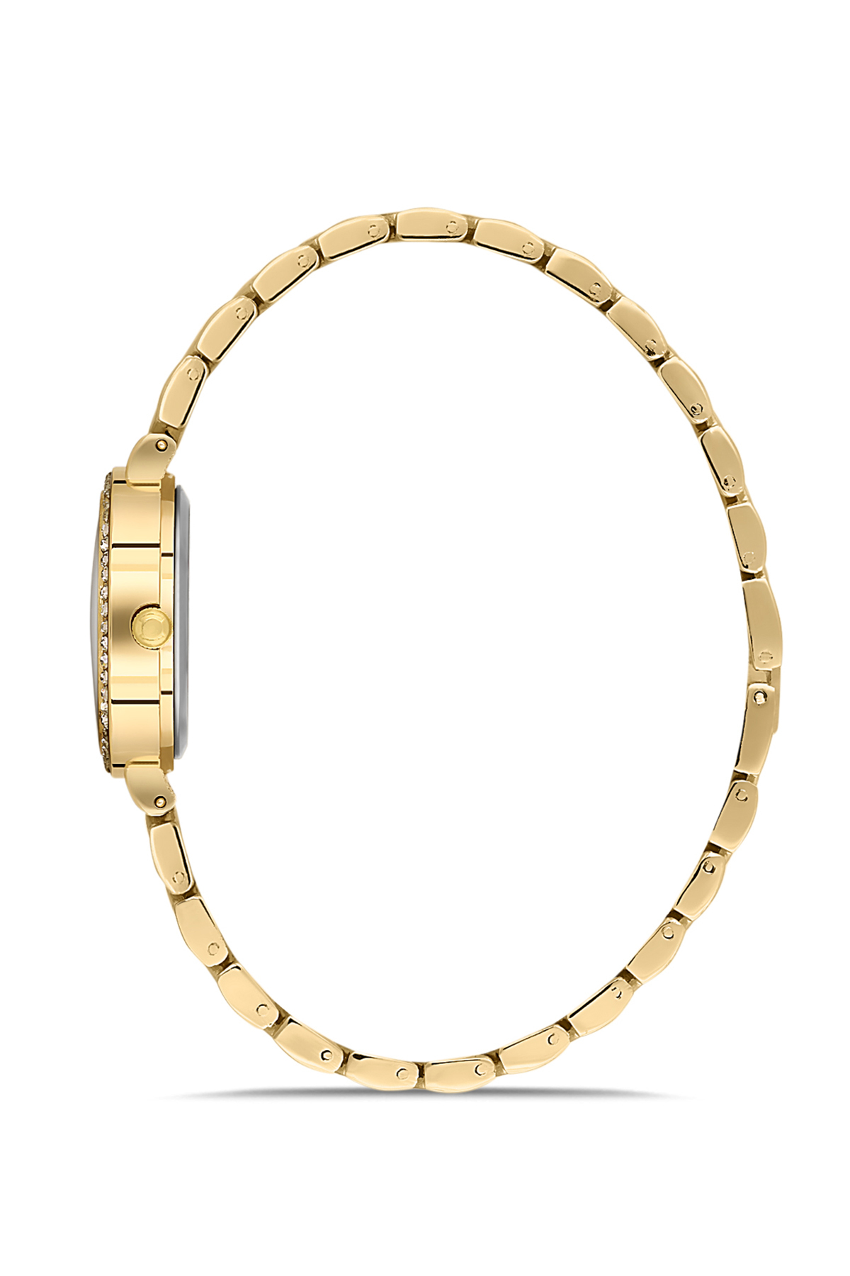 Lüx Taşlı Baklava Desen Kadın Kol Saati Dorika Bileklik Kombin Gold Renk Pl-1537B1 Gold Pl-1537B1