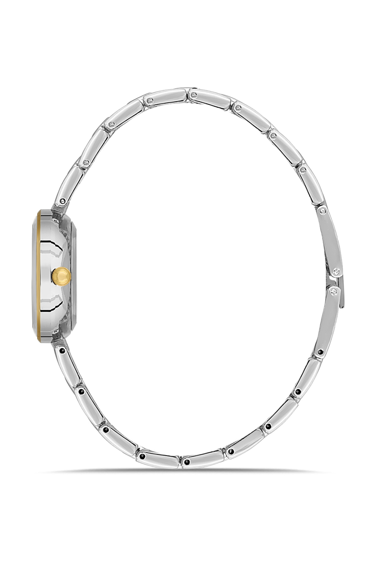 Lüx Taşlı Kadın Kol Saati Zirkon Taşlı Kartanesi Bileklik Kombin Gold Gümüş Renk Pl-1539B3 Çok Renkli Pl-1539B3